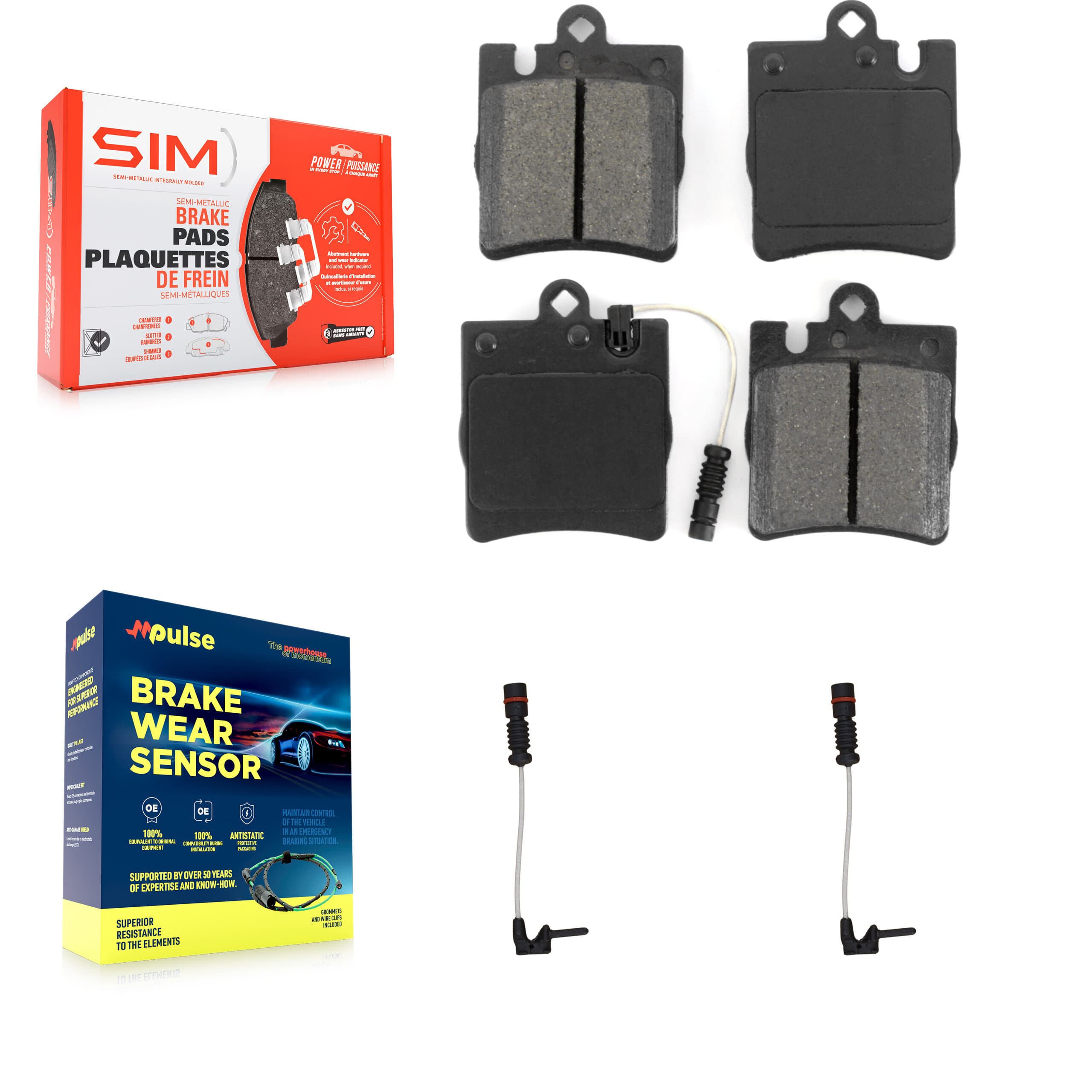 SIM - KSW-100618 - Rear Disc Brake Pad Kits image 1