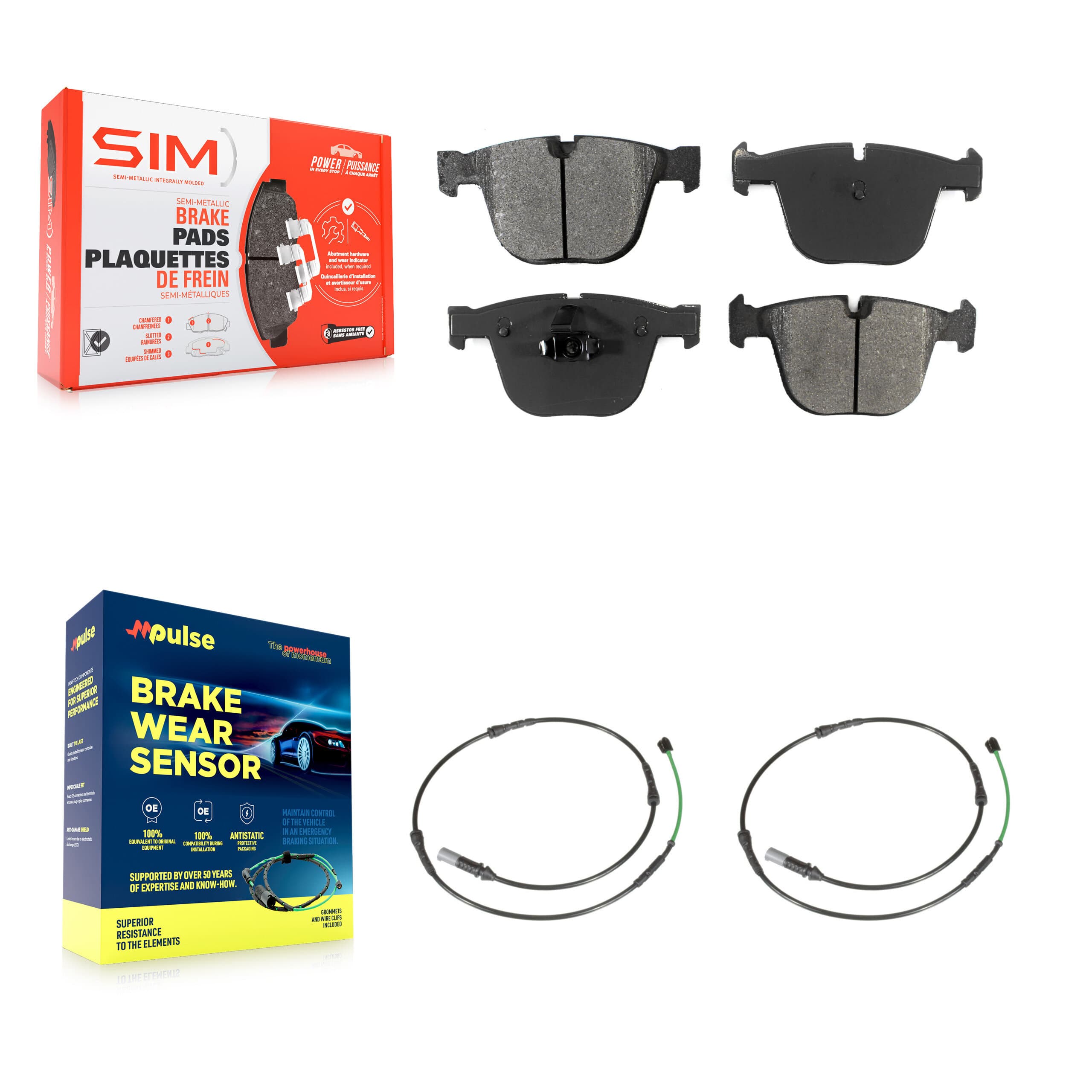 SIM - KSW-100634 - Rear Disc Brake Pad Kits image 1