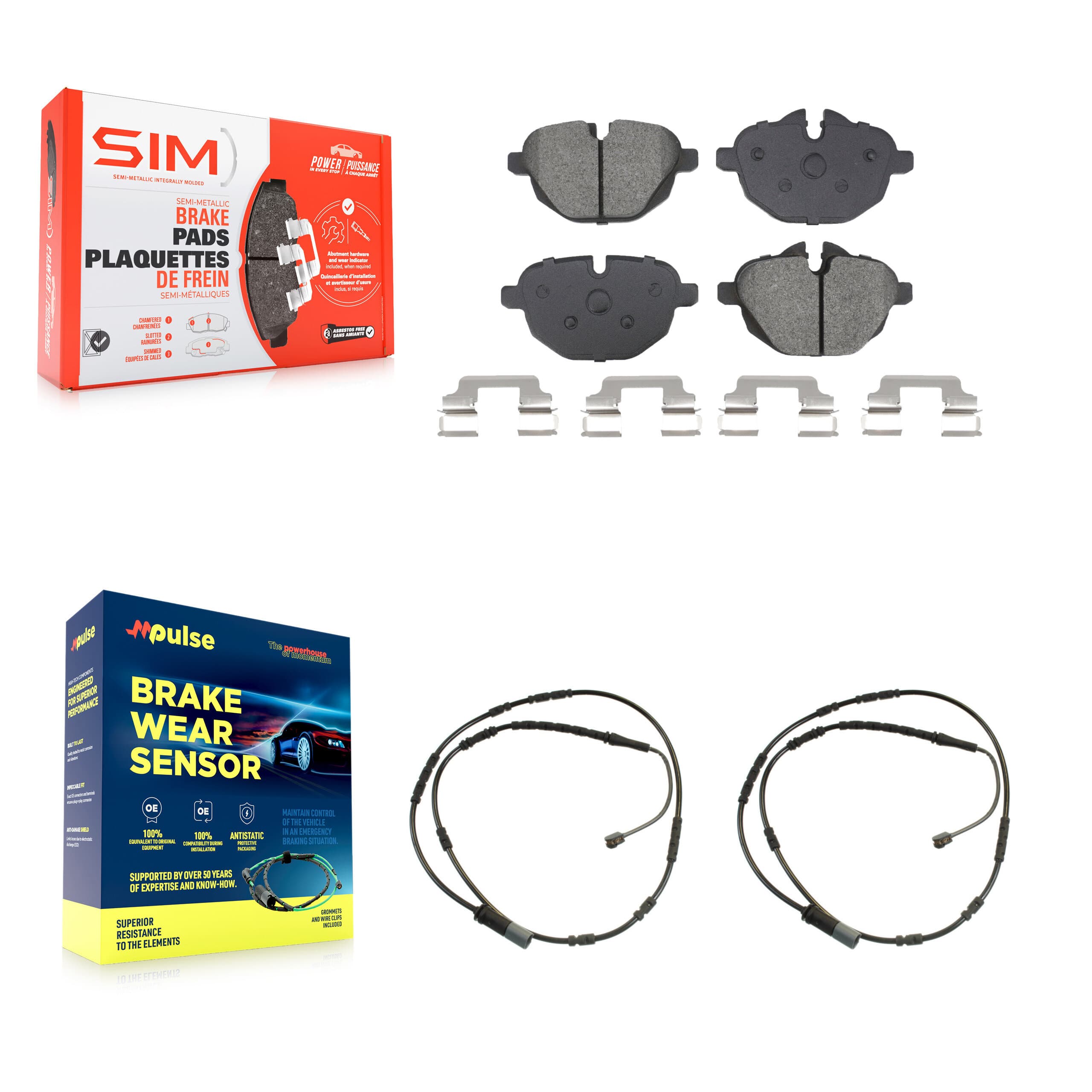 SIM - KSW-100814 - Rear Disc Brake Pad Kits image 1