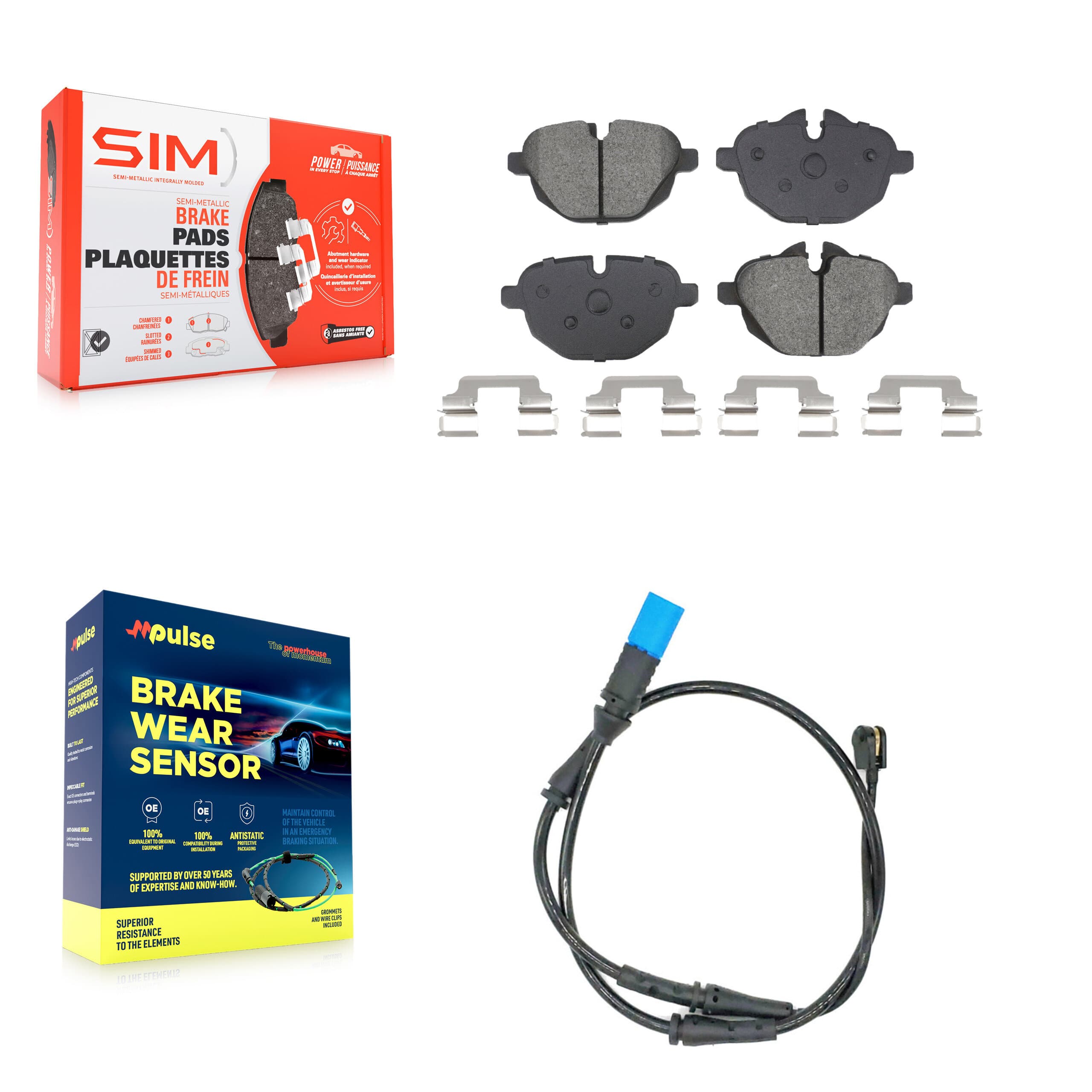 SIM - KSW-100825 - Rear Disc Brake Pad Kits image 1