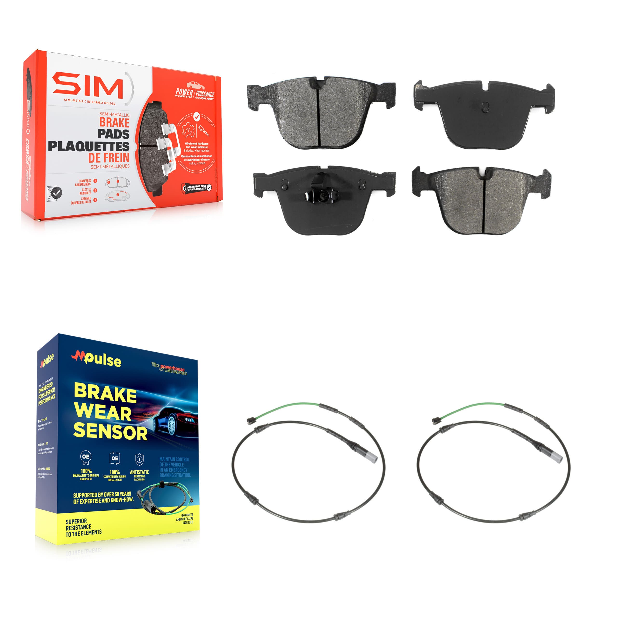 SIM - KSW-100925 - Rear Disc Brake Pad Kits image 1
