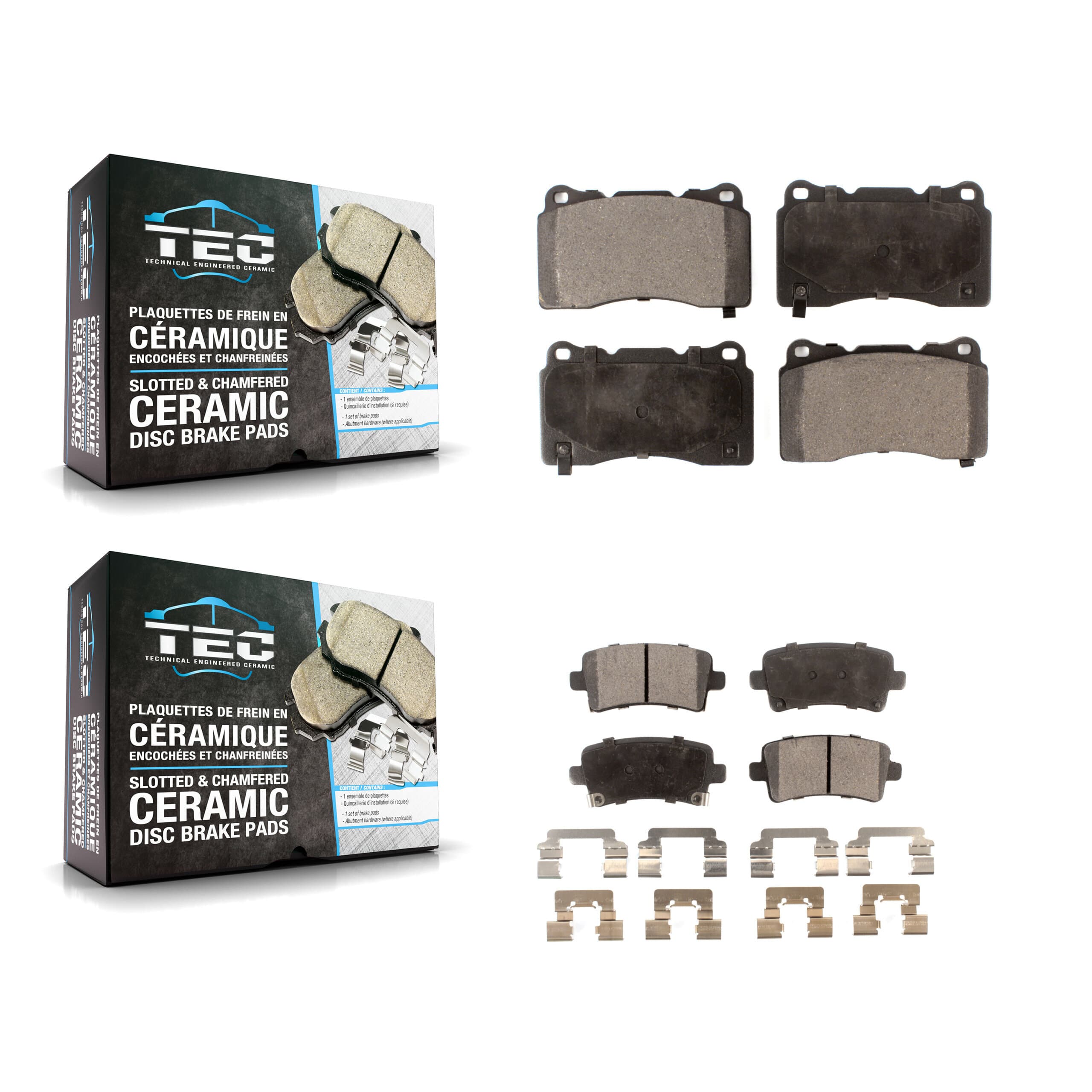 TEC - KTC-100007 - Front and Rear Disc Brake Pad Kits image 1