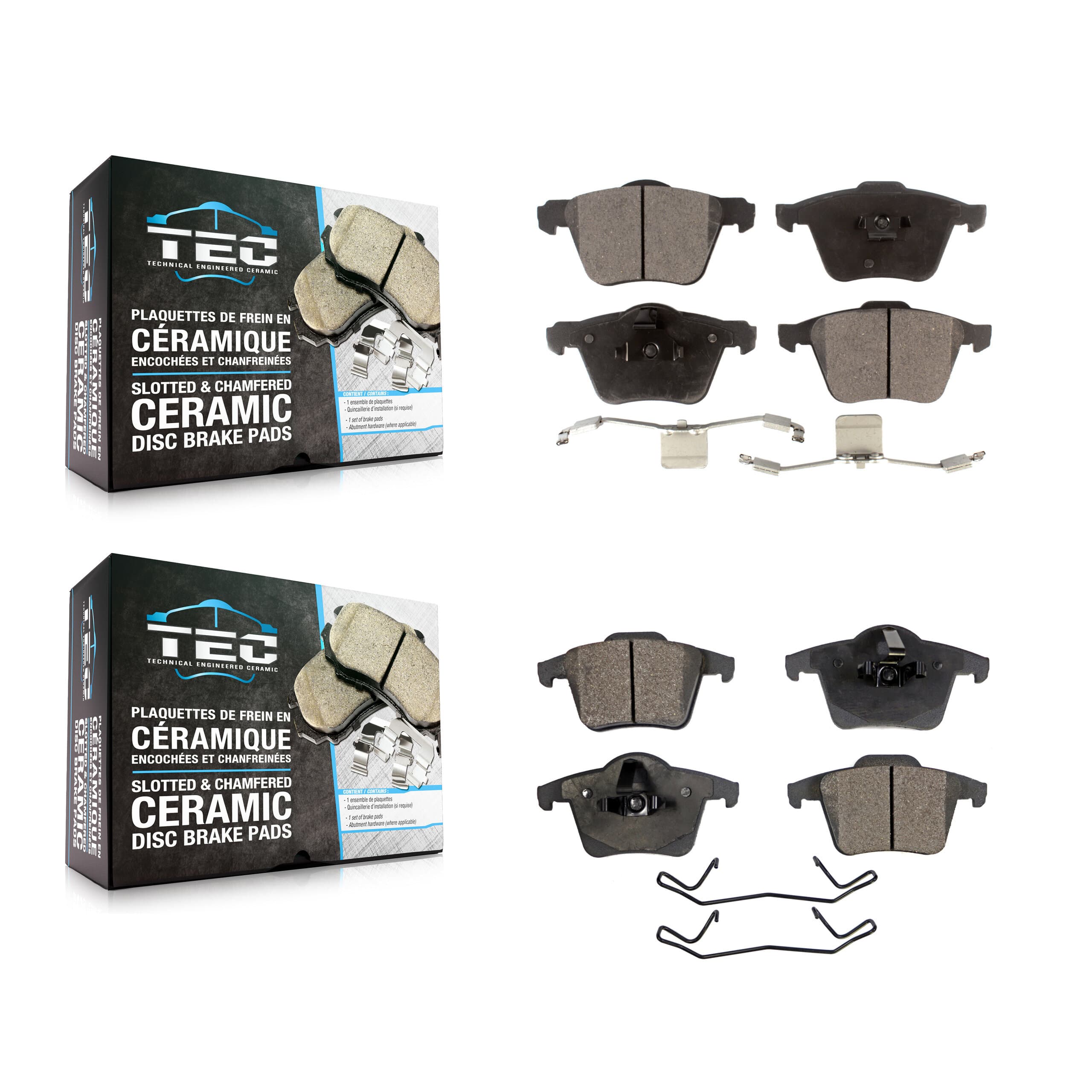 TEC - KTC-100013 - Front and Rear Disc Brake Pad Kits image 1