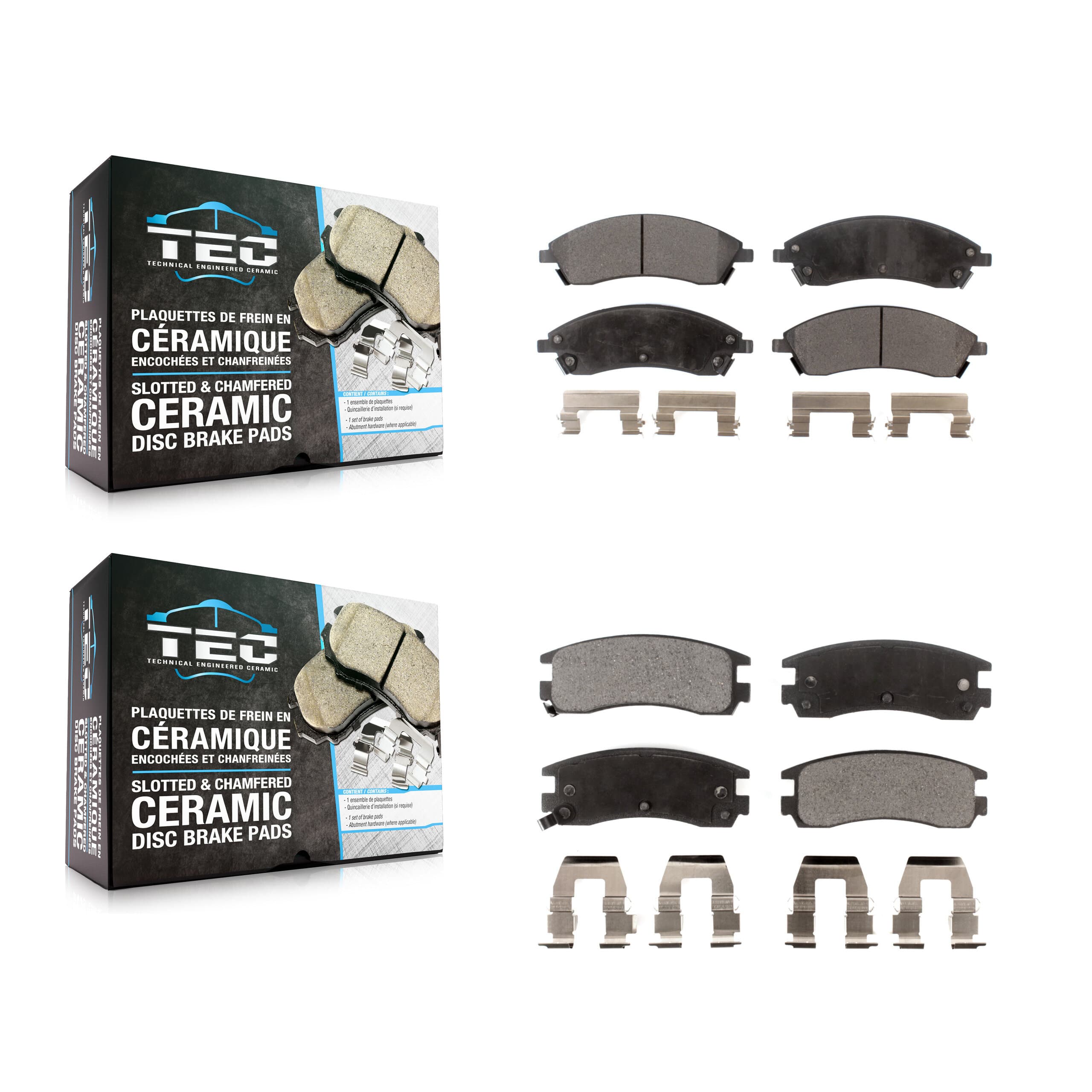 TEC - KTC-100020 - Front and Rear Disc Brake Pad Kits image 1