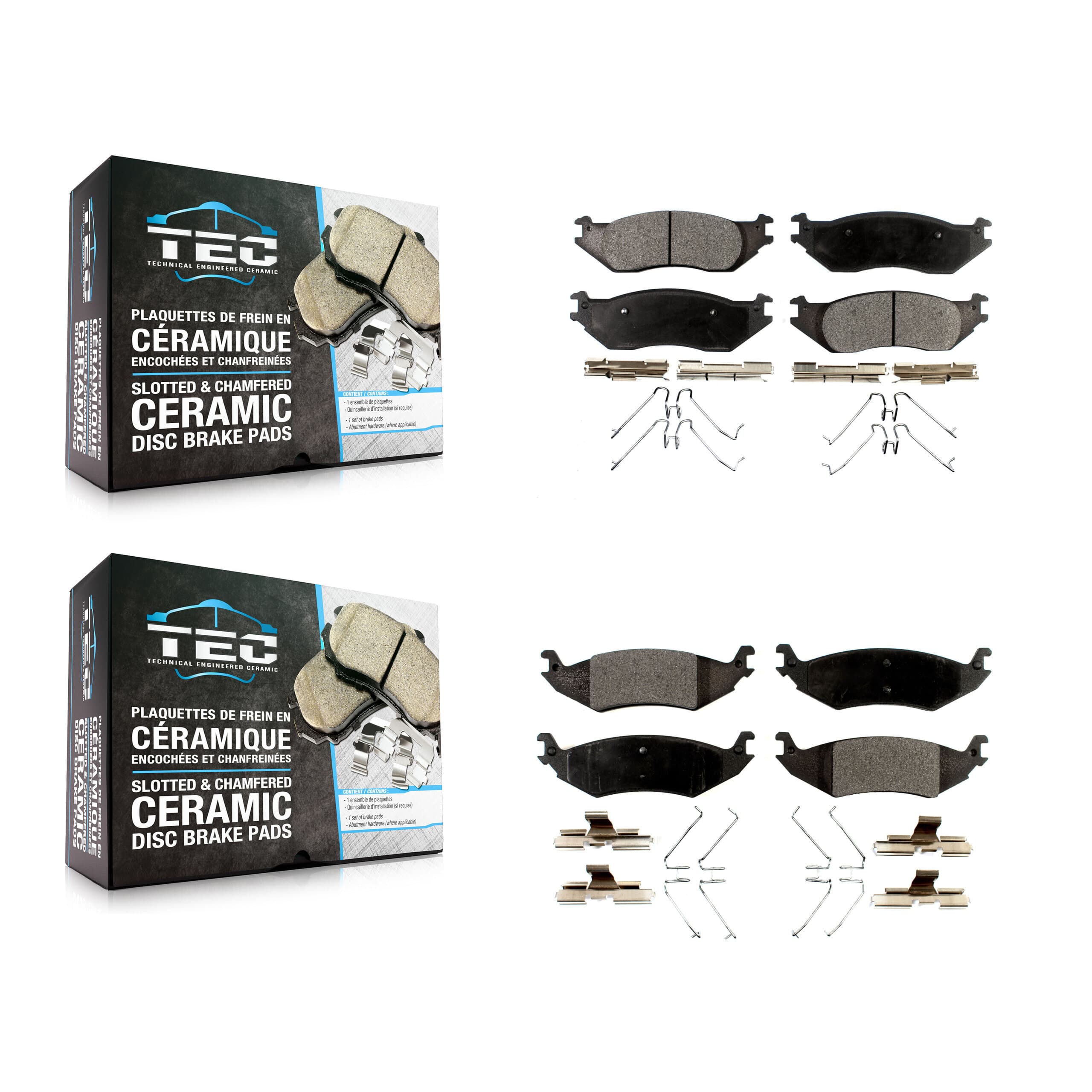 TEC - KTC-100031 - Front and Rear Disc Brake Pad Kits image 1