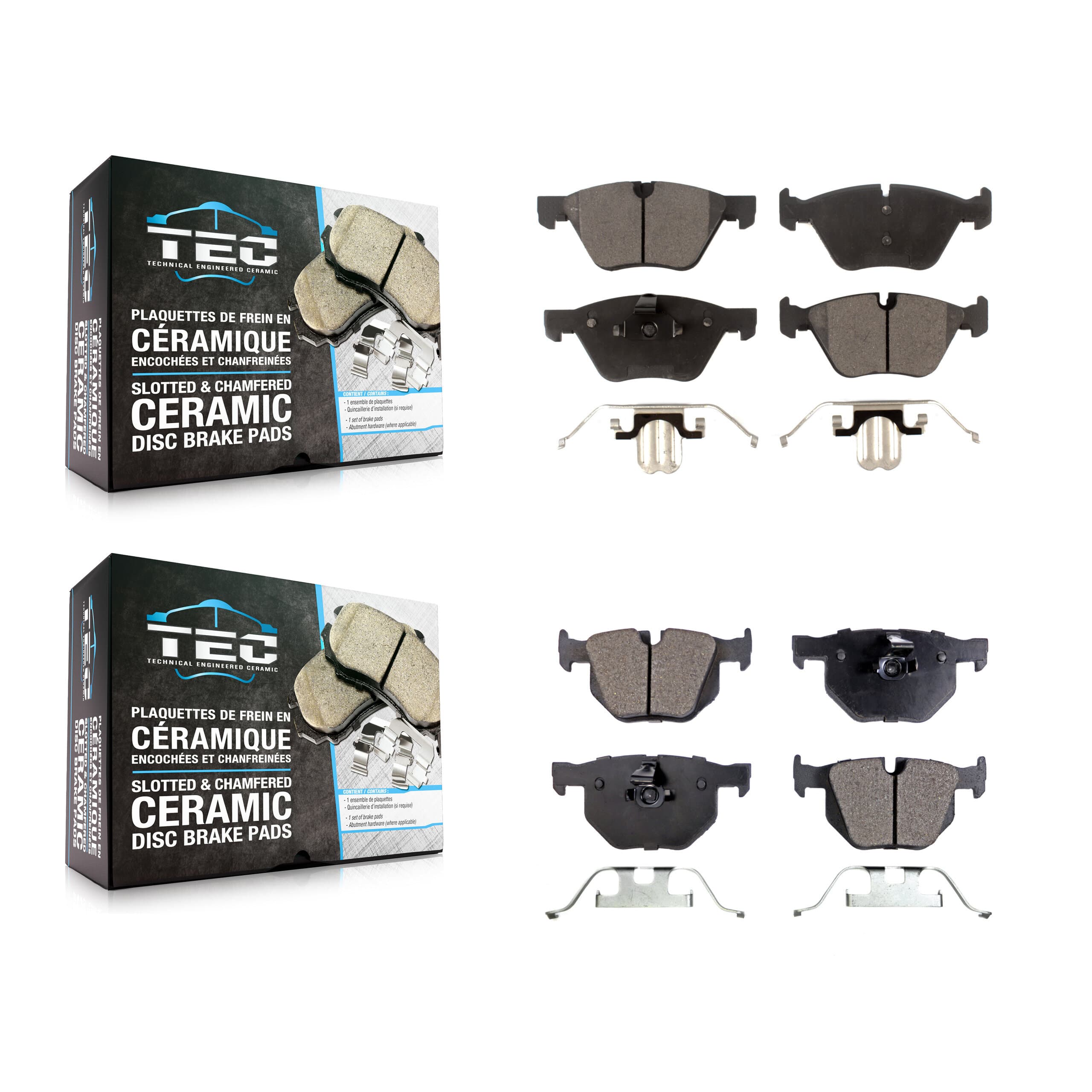 TEC - KTC-100039 - Front and Rear Disc Brake Pad Kits image 1
