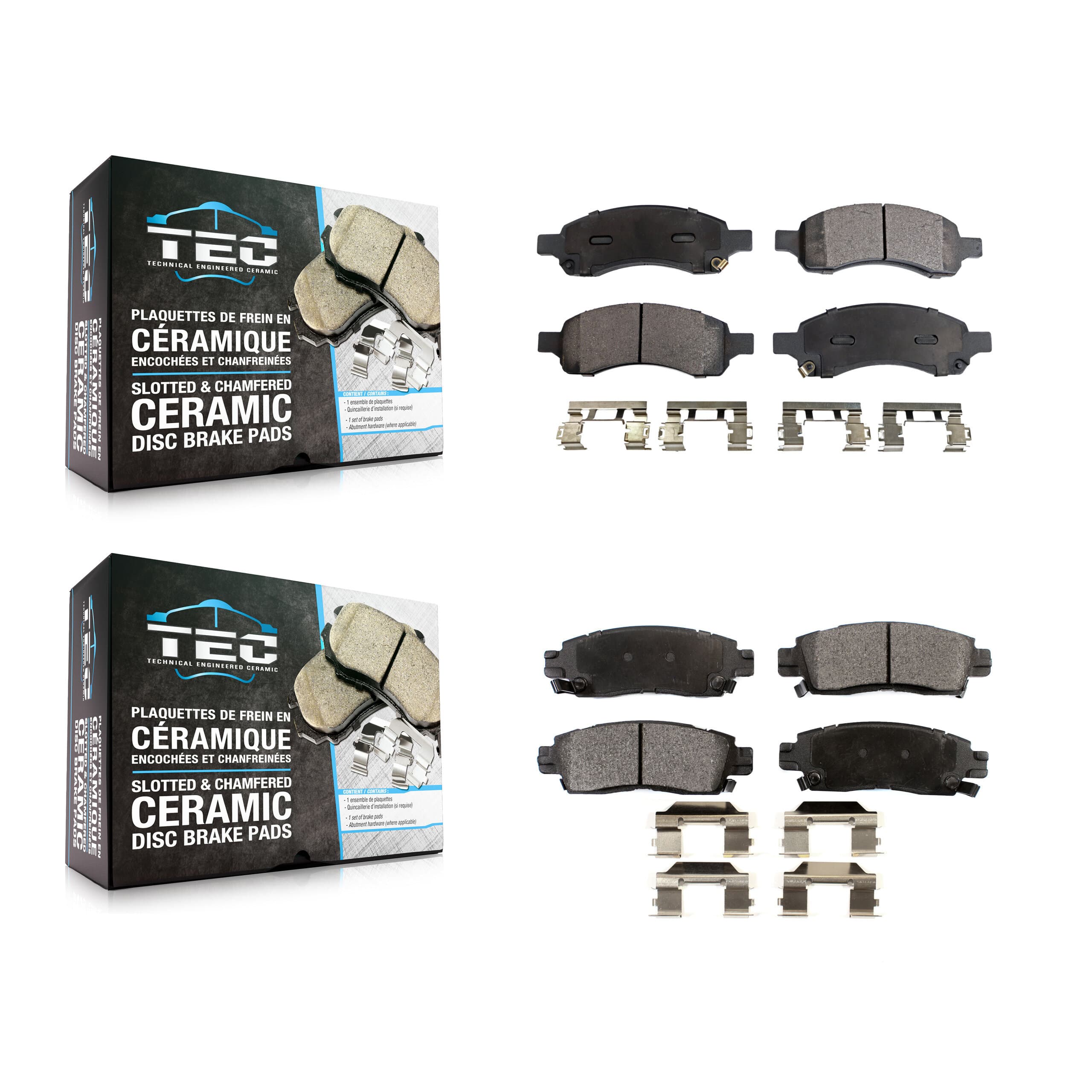 TEC - KTC-100090 - Front and Rear Disc Brake Pad Kits image 1