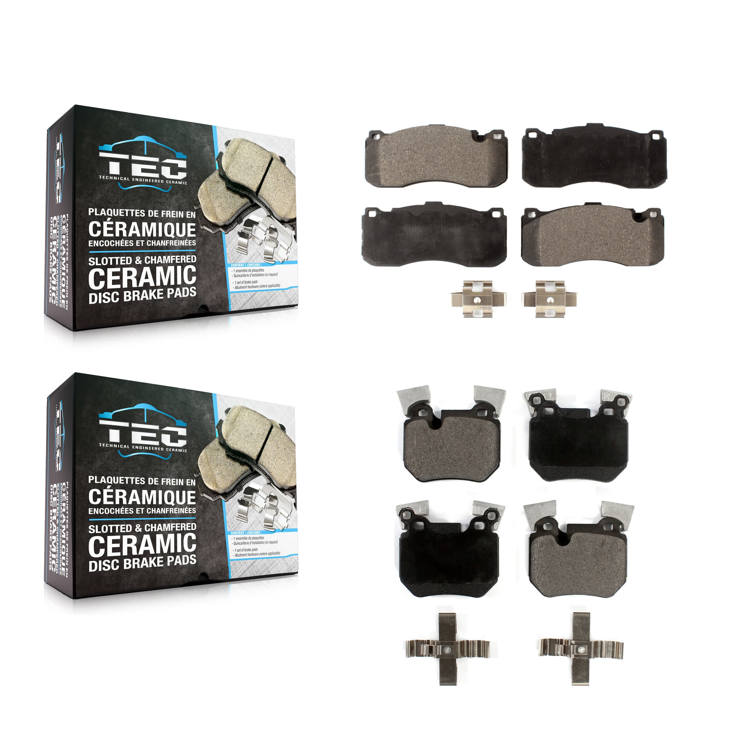 TEC - KTC-100165 - Front and Rear Disc Brake Pad Kits image 1