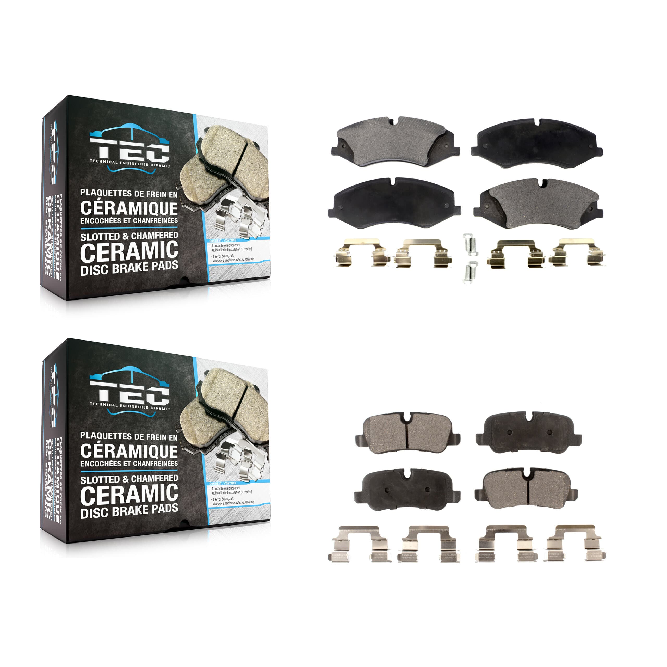 TEC - KTC-100203 - Front and Rear Disc Brake Pad Kits image 1