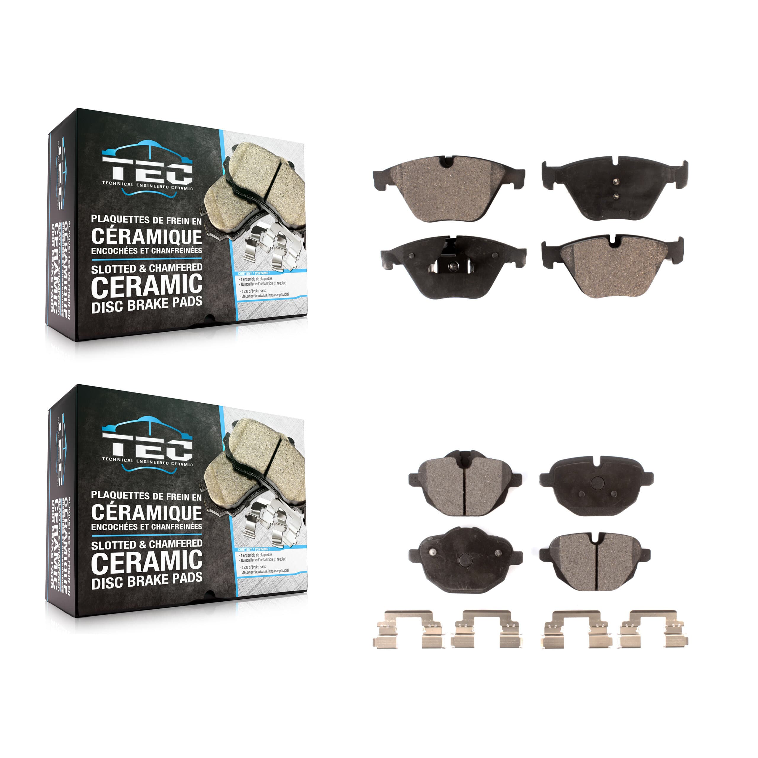 TEC - KTC-100223 - Front and Rear Disc Brake Pad Kits image 1