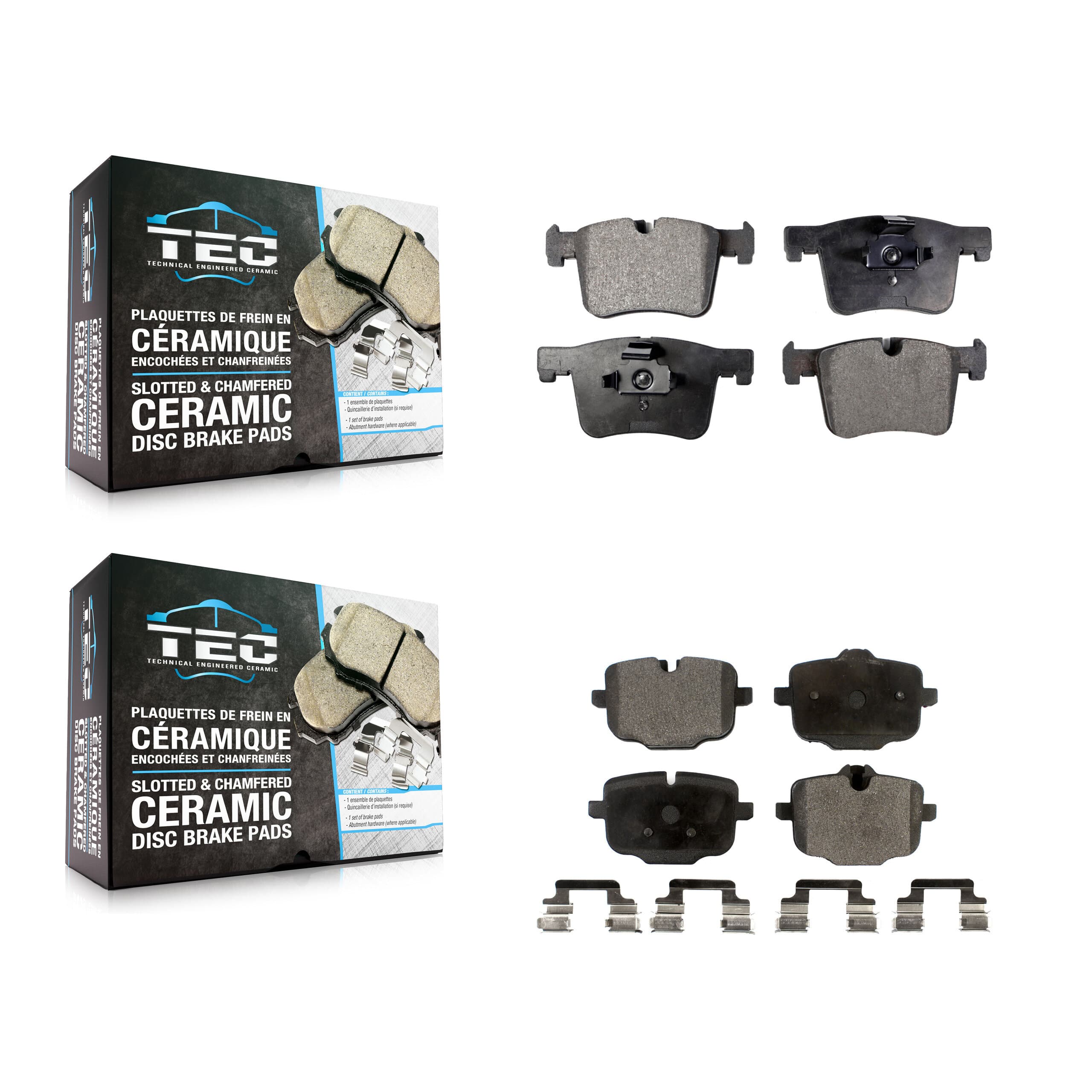 TEC - KTC-100247 - Front and Rear Disc Brake Pad Kits image 1