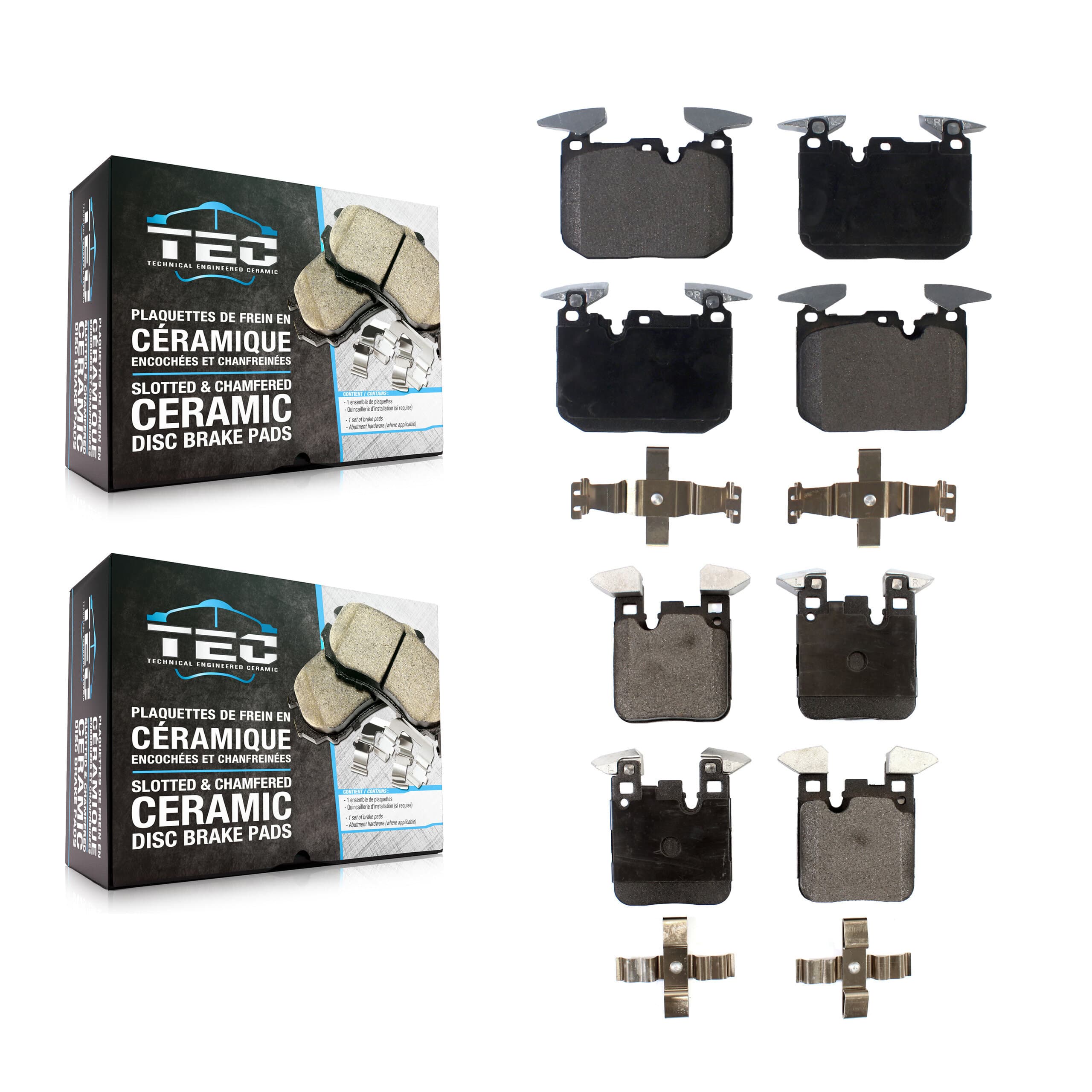TEC - KTC-100260 - Front and Rear Disc Brake Pad Kits image 1
