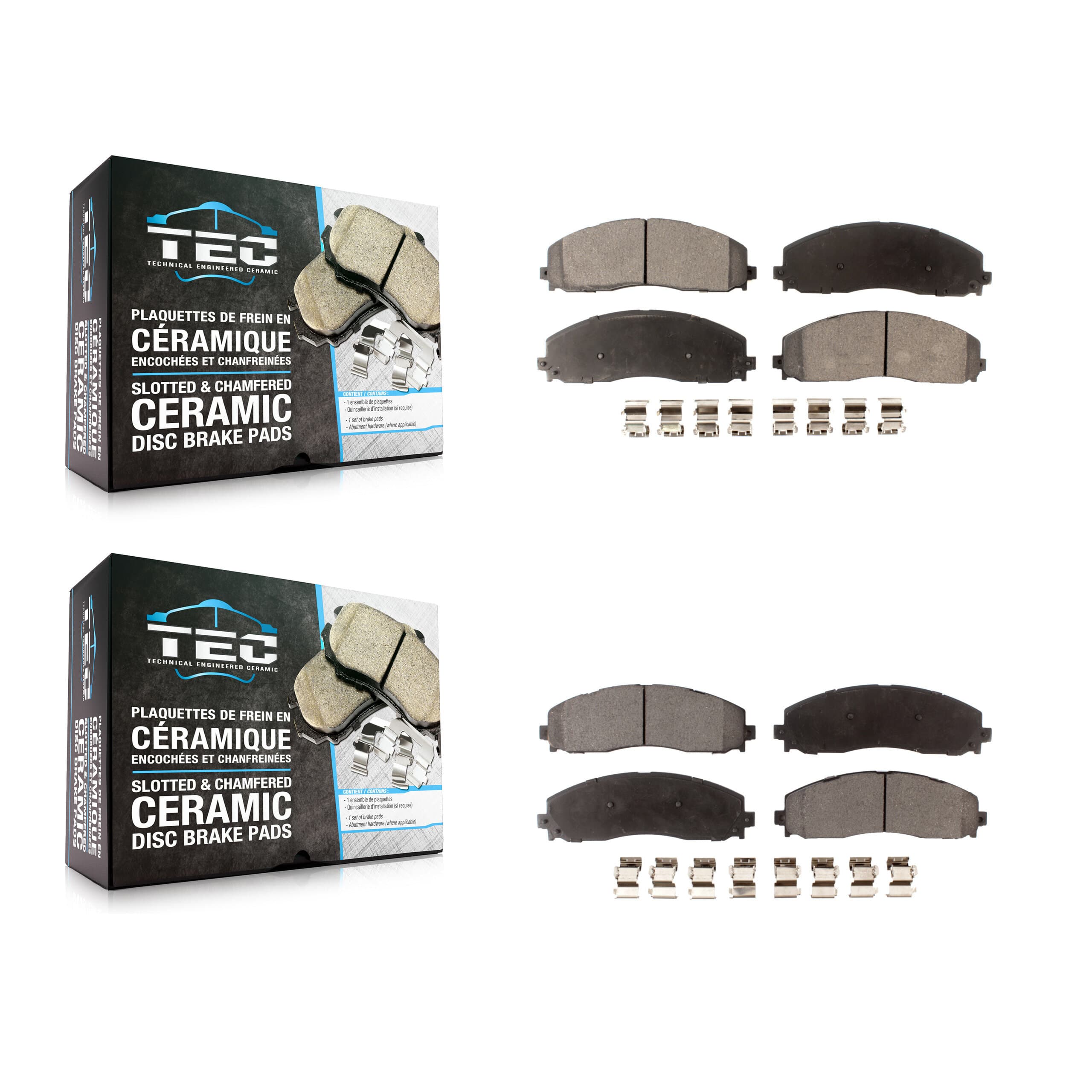 TEC - KTC-100281 - Front and Rear Disc Brake Pad Kits image 1