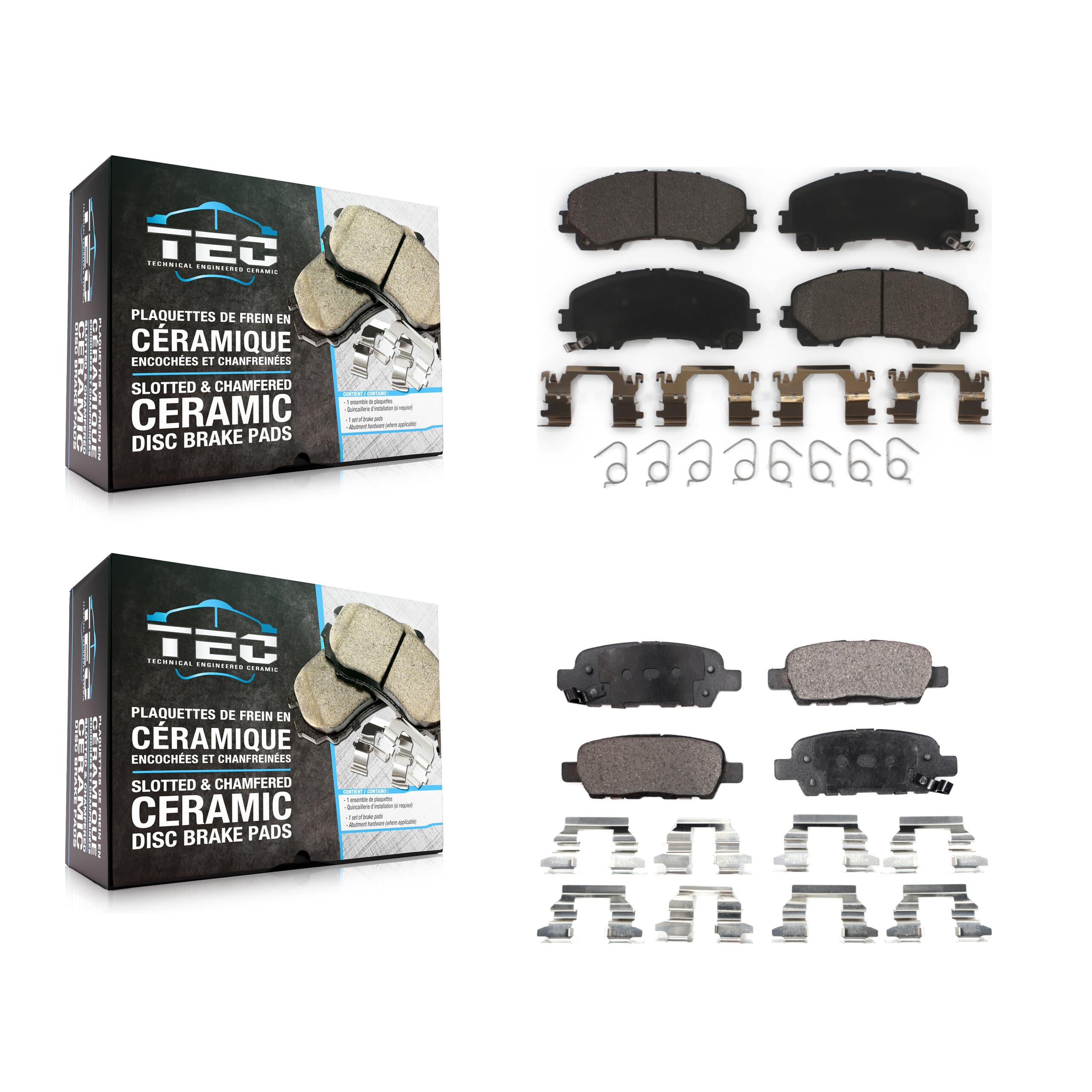 TEC - KTC-100295 - Front and Rear Disc Brake Pad Kits image 1