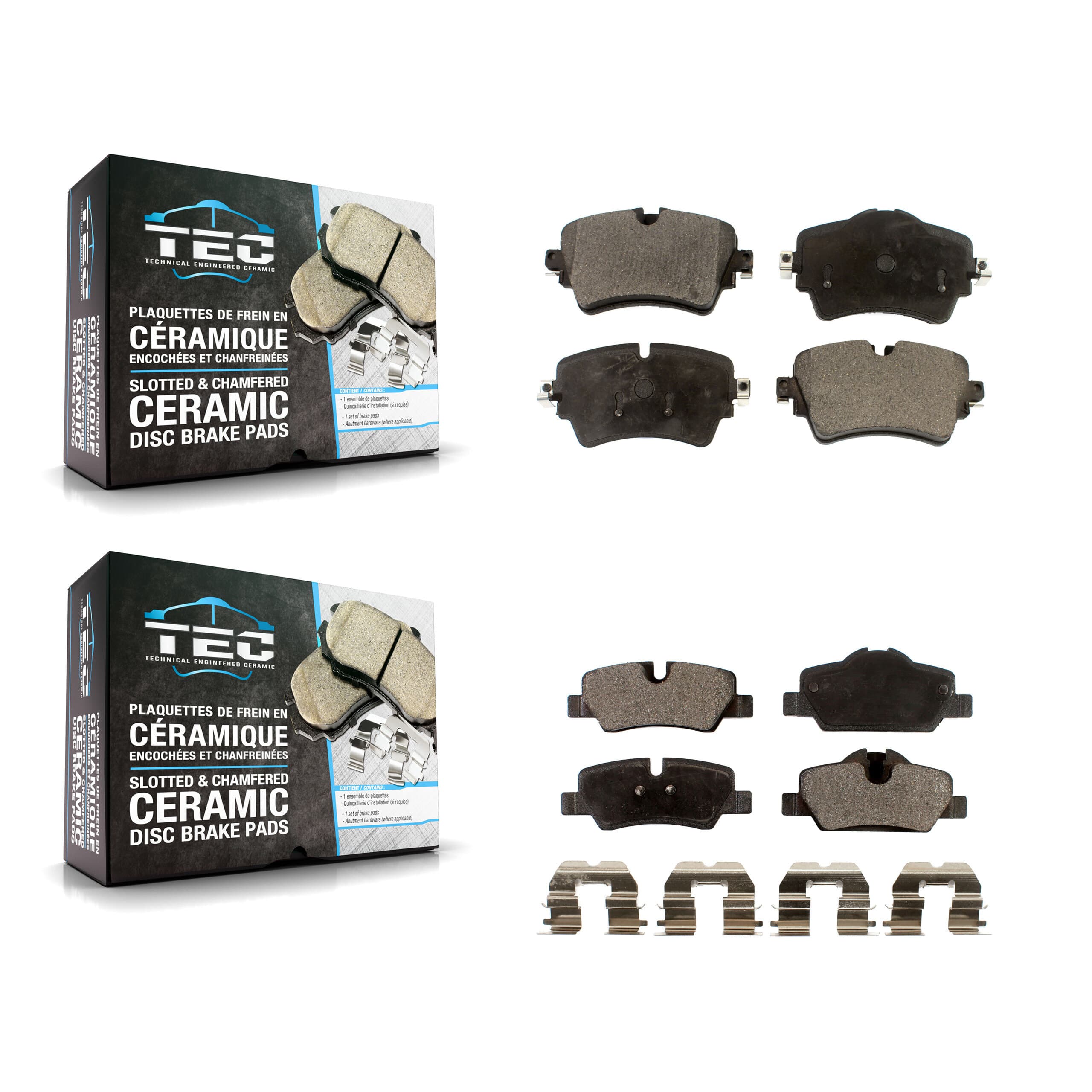 TEC - KTC-100301 - Front and Rear Disc Brake Pad Kits image 1