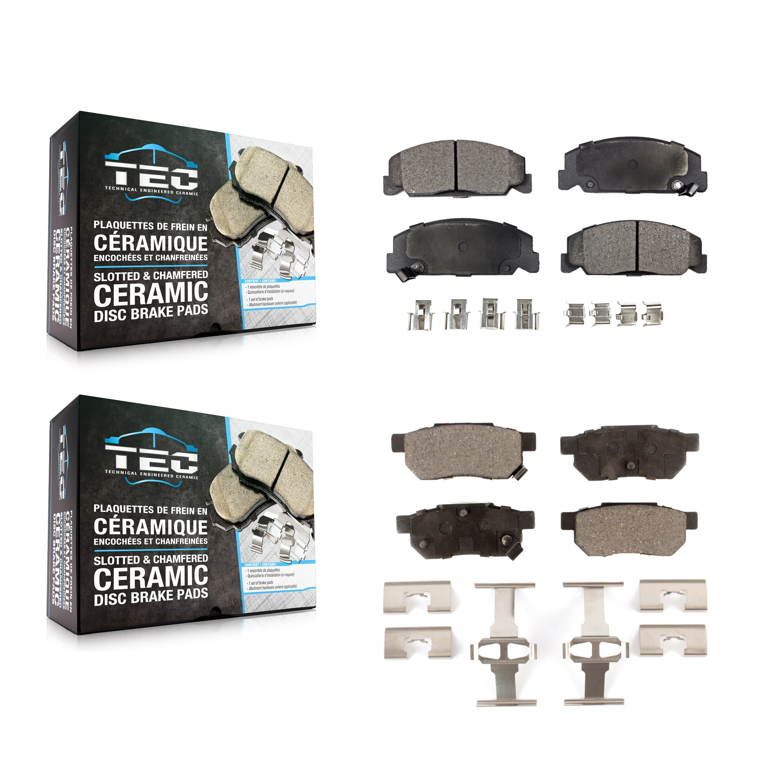 TEC - KTC-100321 - Front and Rear Disc Brake Pad Kits image 1