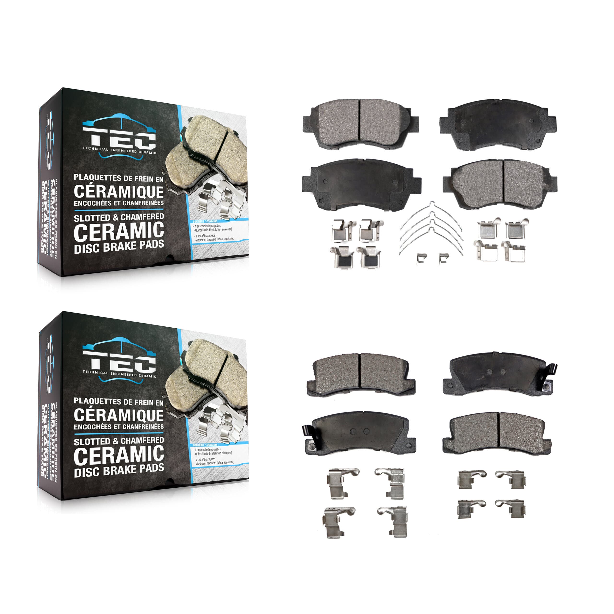 TEC - KTC-100330 - Front and Rear Disc Brake Pad Kits image 1