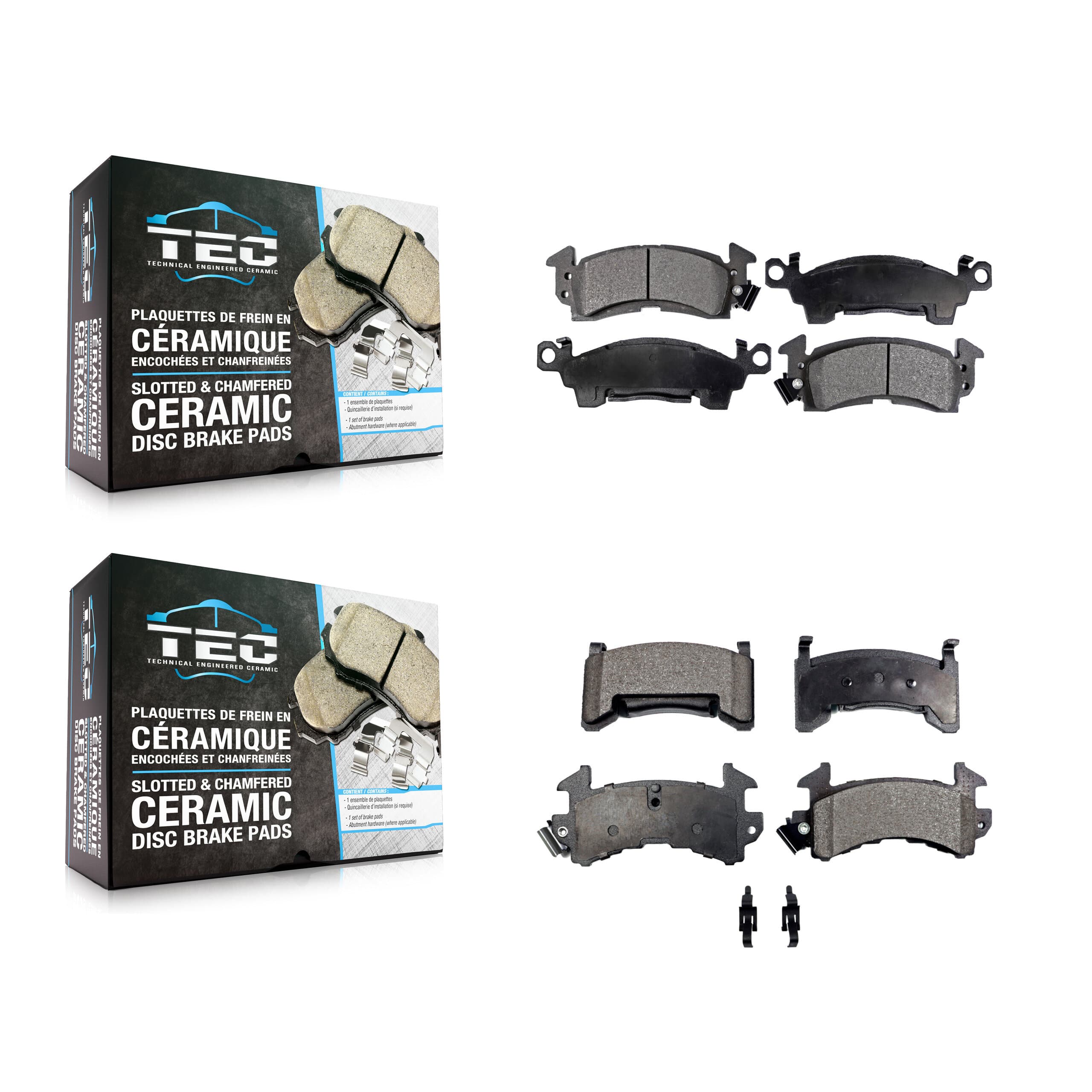 TEC - KTC-100337 - Front and Rear Disc Brake Pad Kits image 1