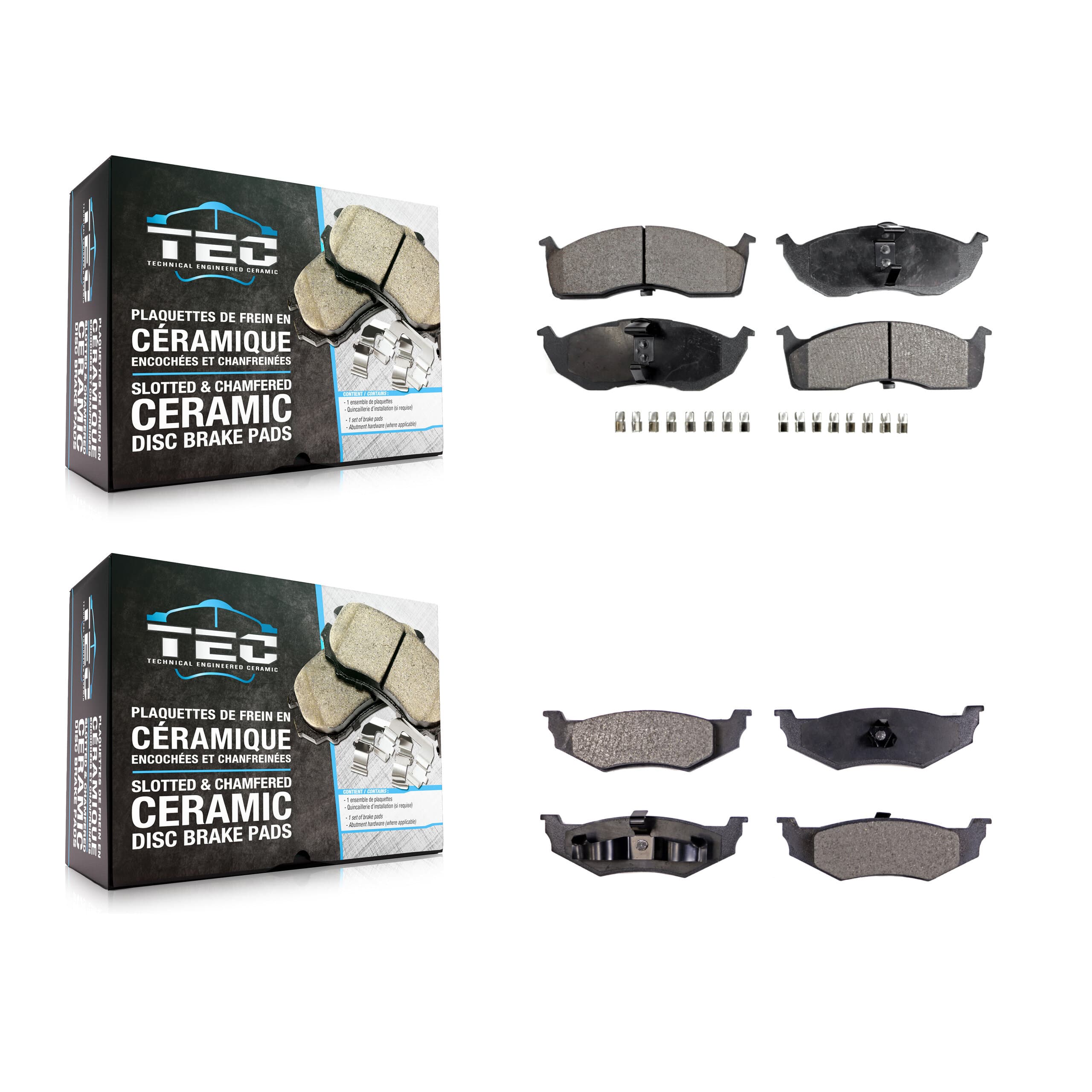TEC - KTC-100343 - Front and Rear Disc Brake Pad Kits image 1