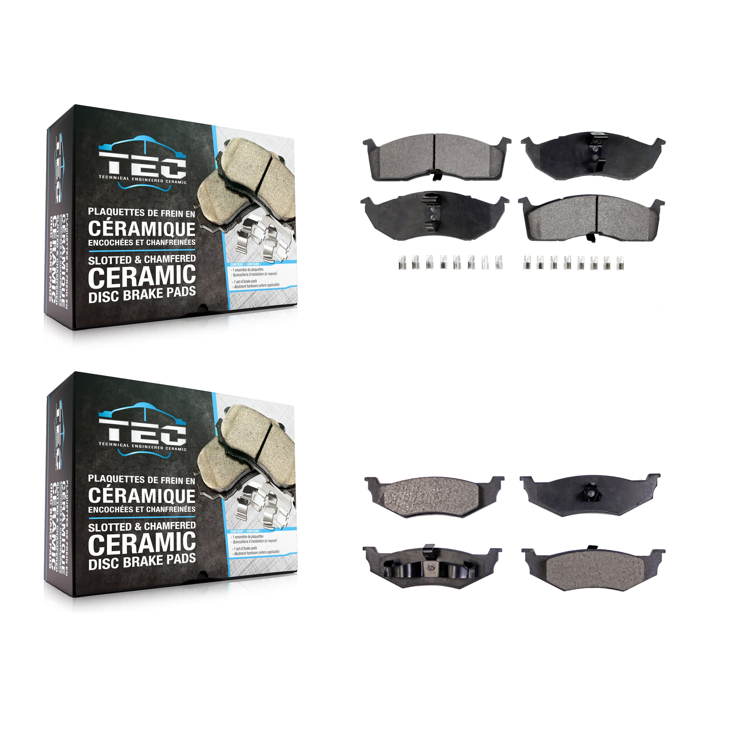TEC - KTC-100349 - Front and Rear Disc Brake Pad Kits image 1