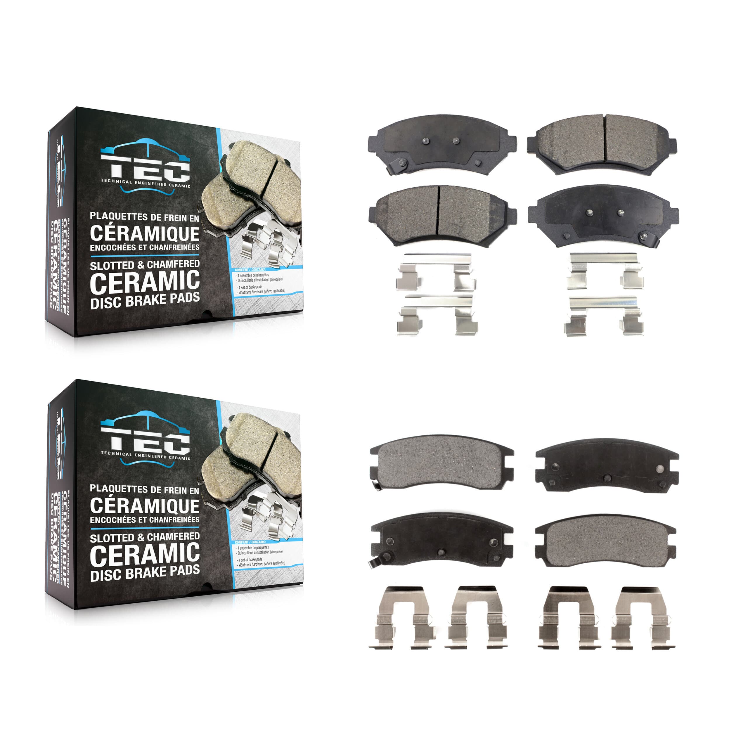 TEC - KTC-100364 - Front and Rear Disc Brake Pad Kits image 1