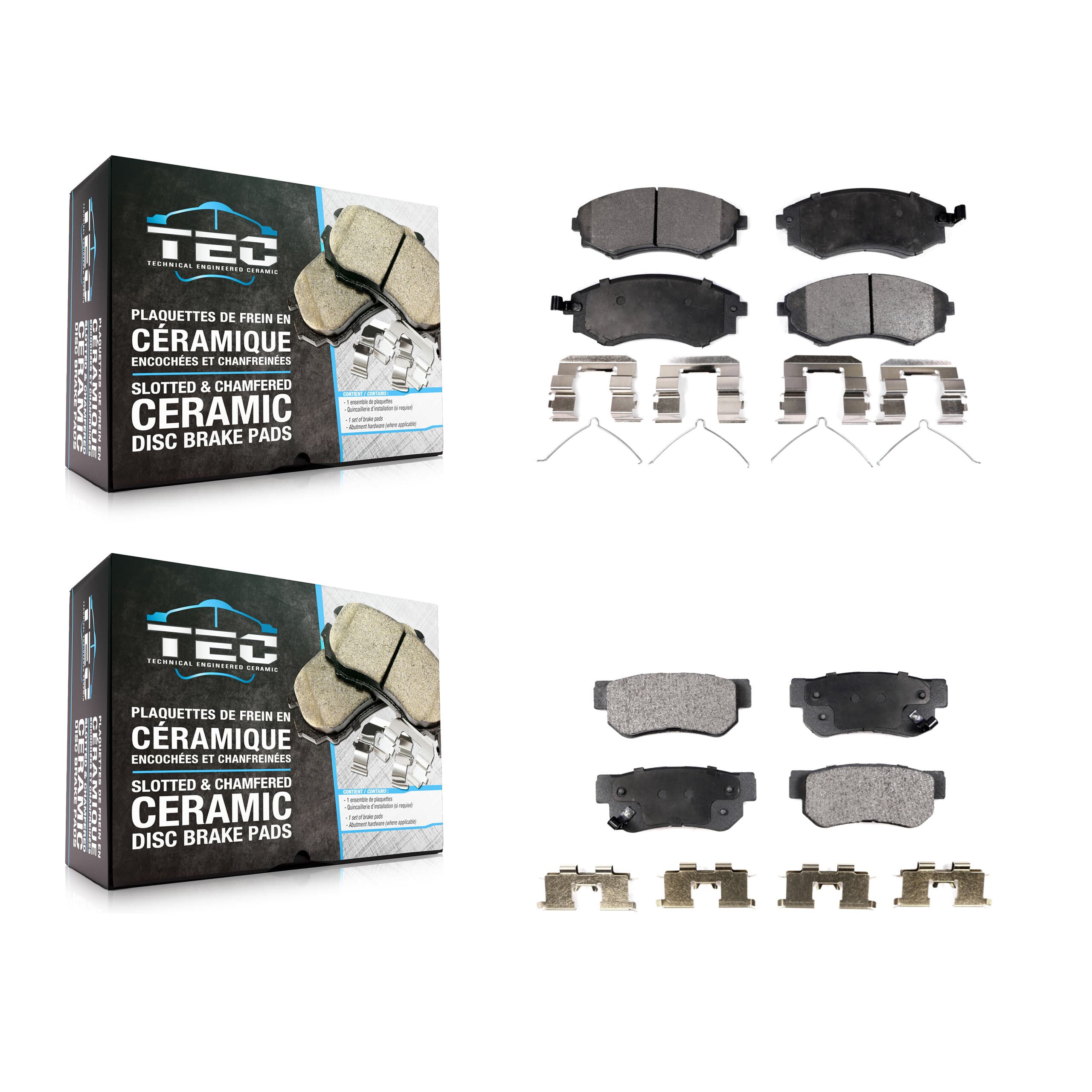 TEC - KTC-100367 - Front and Rear Disc Brake Pad Kits image 1
