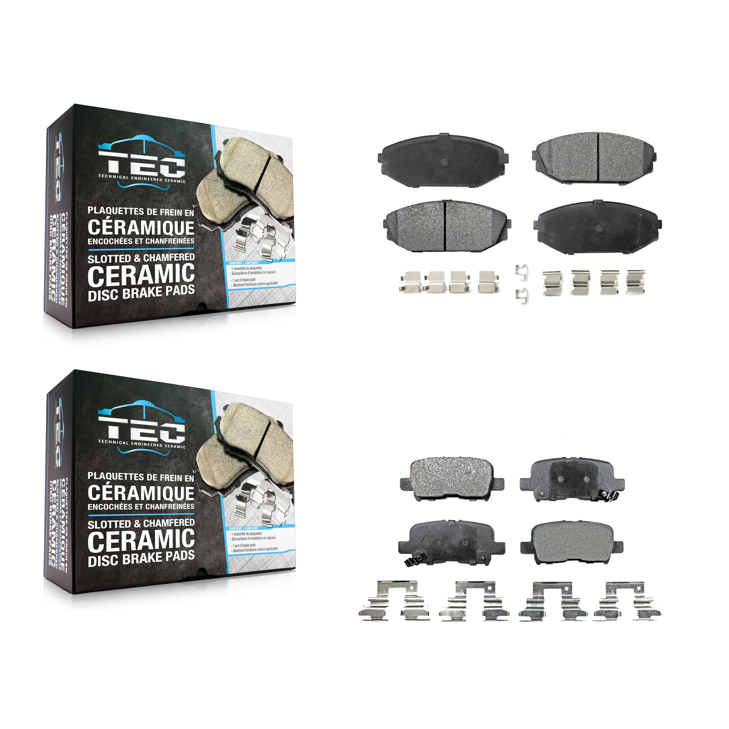 TEC - KTC-100399 - Front and Rear Disc Brake Pad Kits image 1