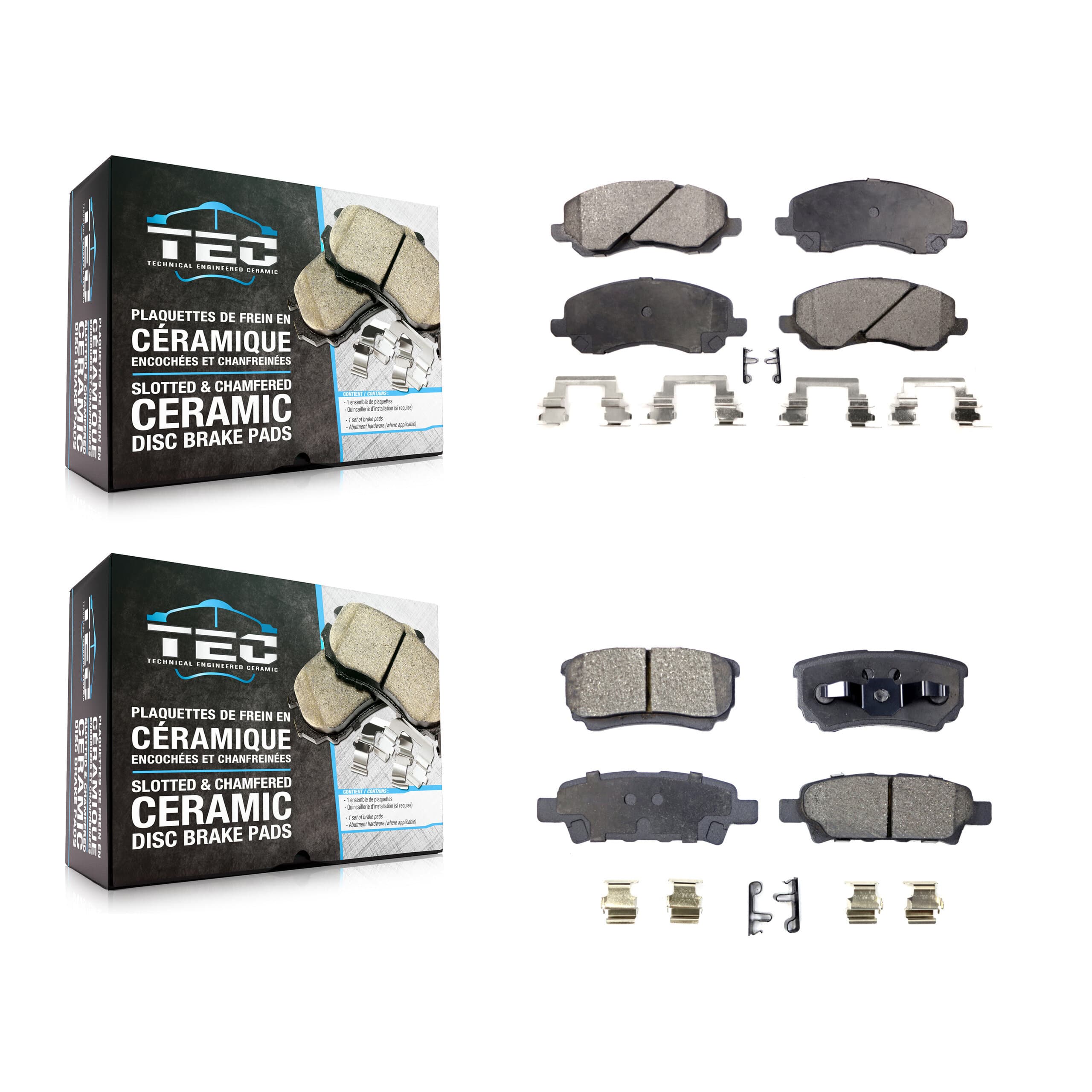 TEC - KTC-100441 - Front and Rear Disc Brake Pad Kits image 1