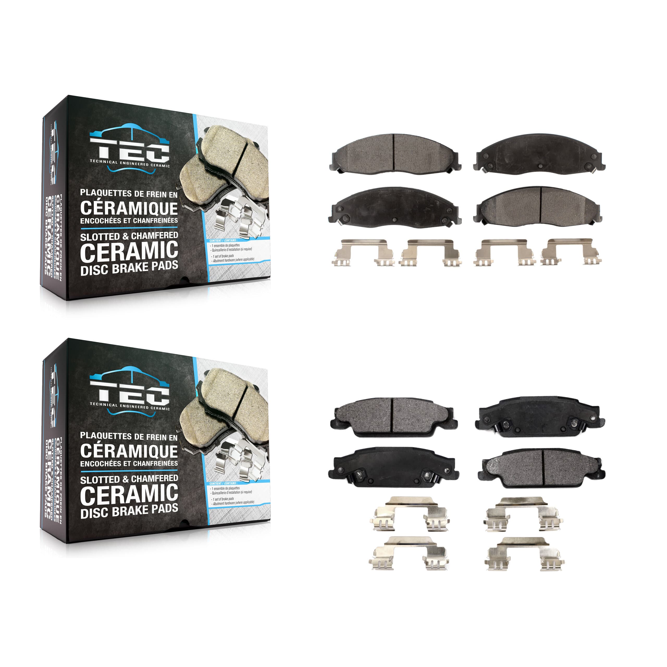 TEC - KTC-100480 - Front and Rear Disc Brake Pad Kits image 1