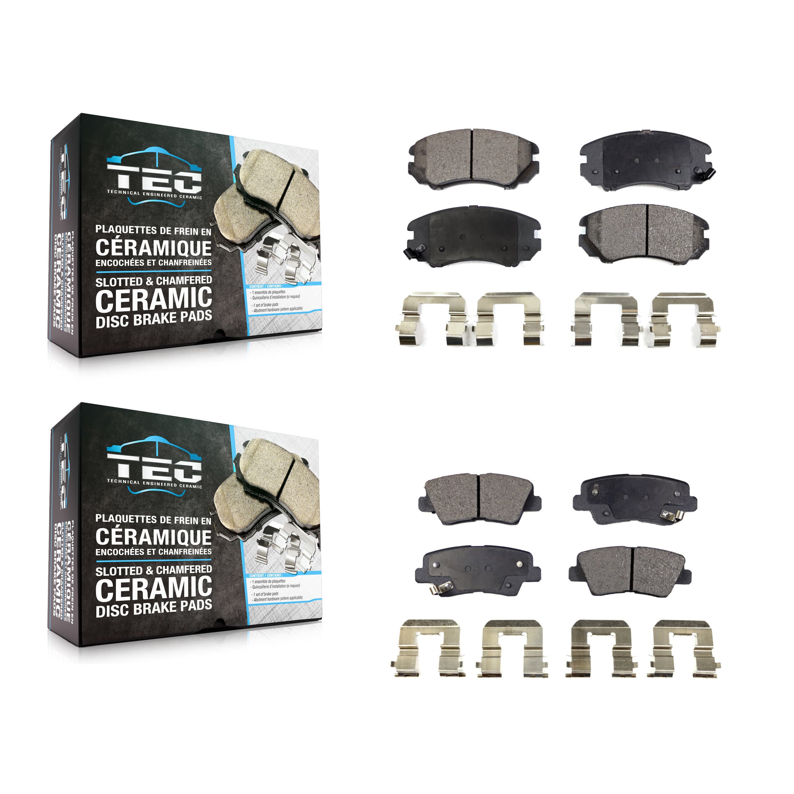 TEC - KTC-100482 - Front and Rear Disc Brake Pad Kits image 1