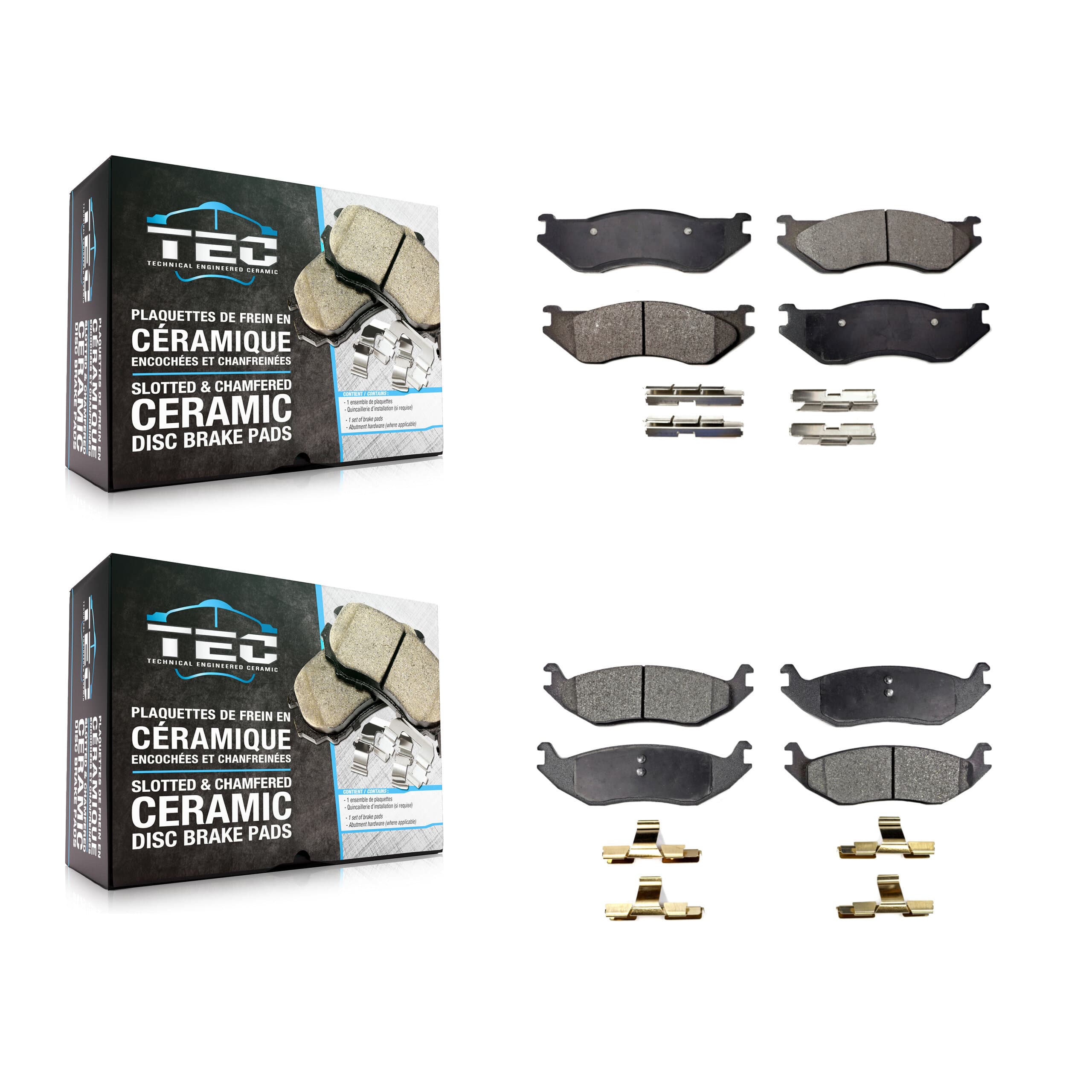 TEC - KTC-100503 - Front and Rear Disc Brake Pad Kits image 1