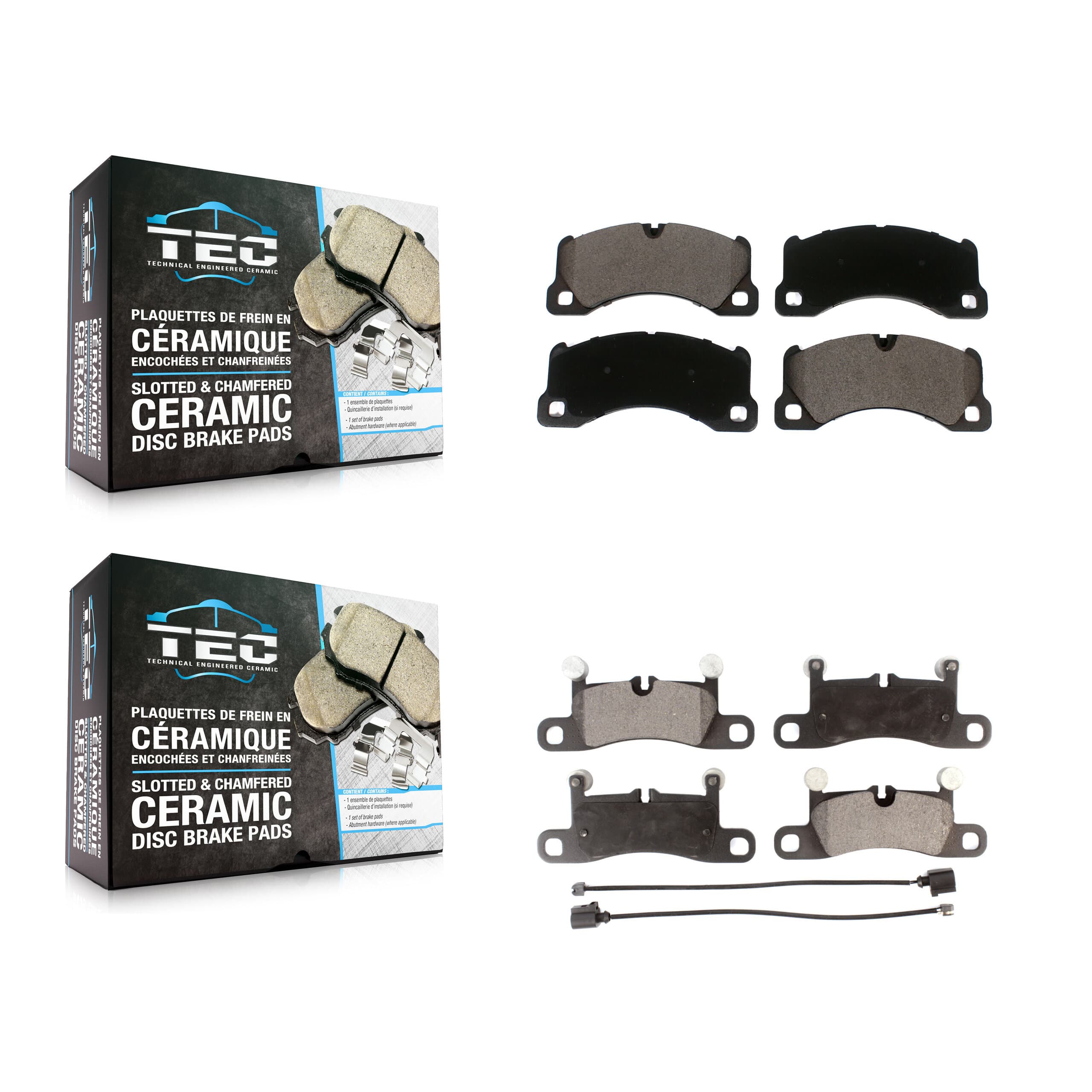 TEC - KTC-100515 - Front and Rear Disc Brake Pad Kits image 1