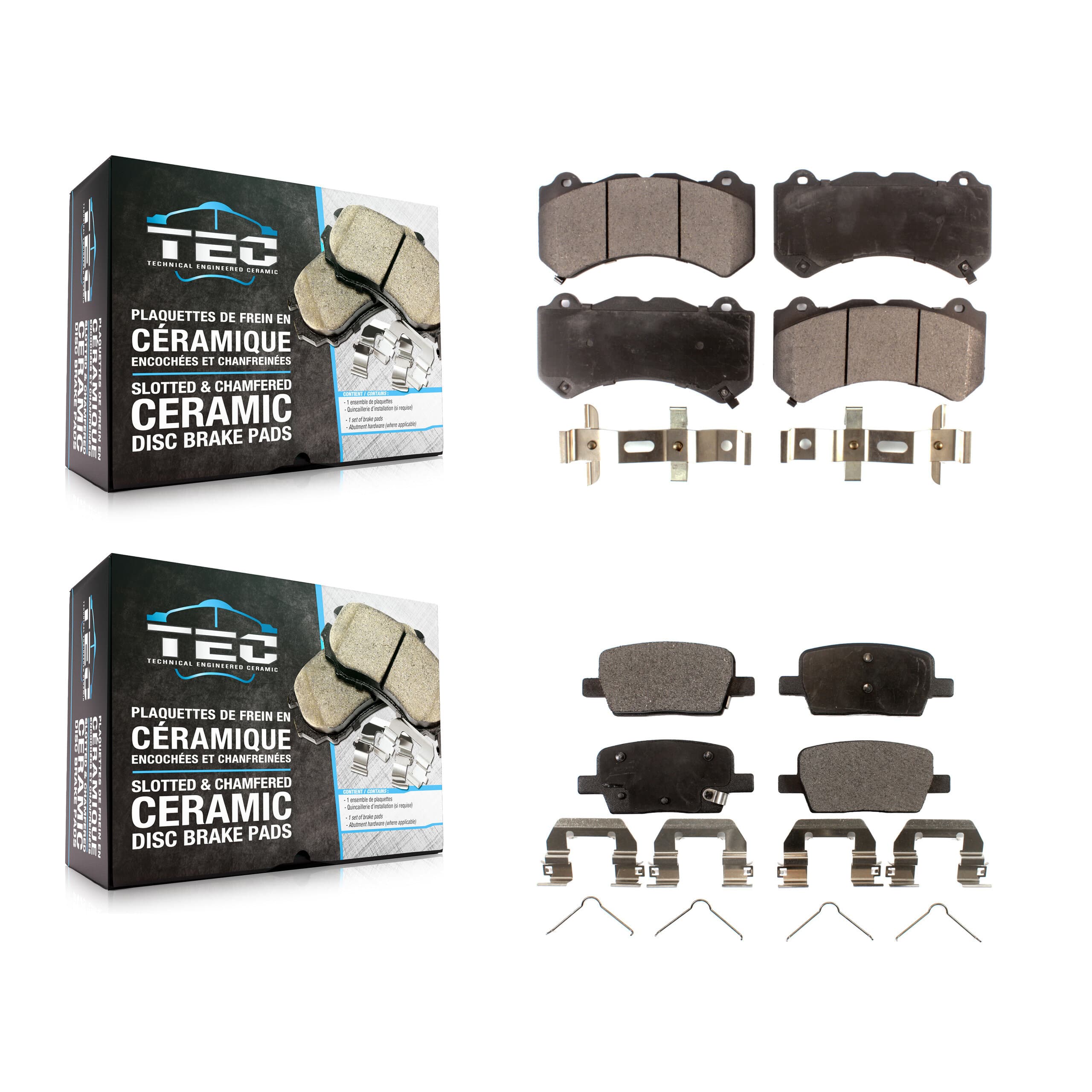 TEC - KTC-100517 - Front and Rear Disc Brake Pad Kits image 1