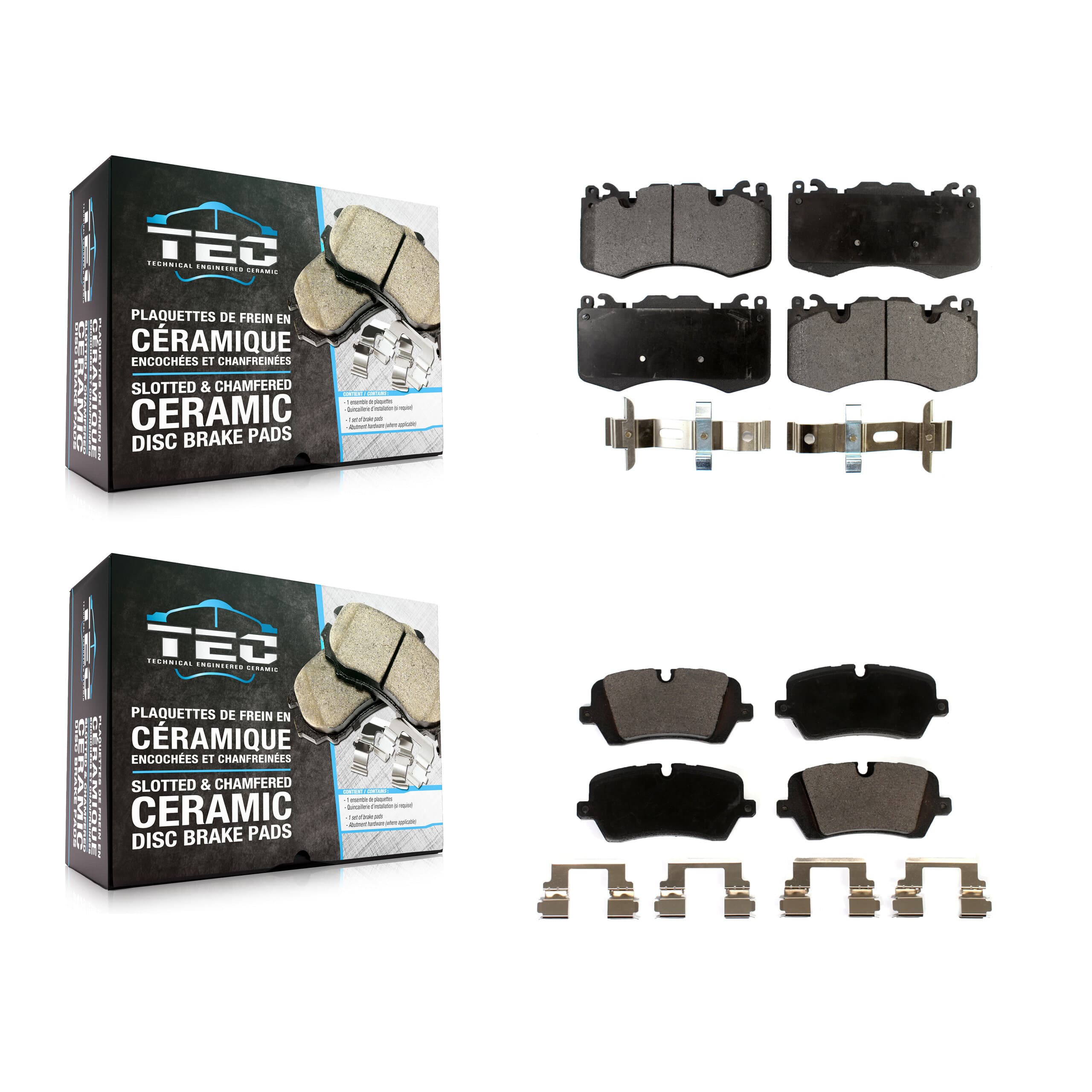 TEC - KTC-100579 - Front and Rear Disc Brake Pad Kits image 1