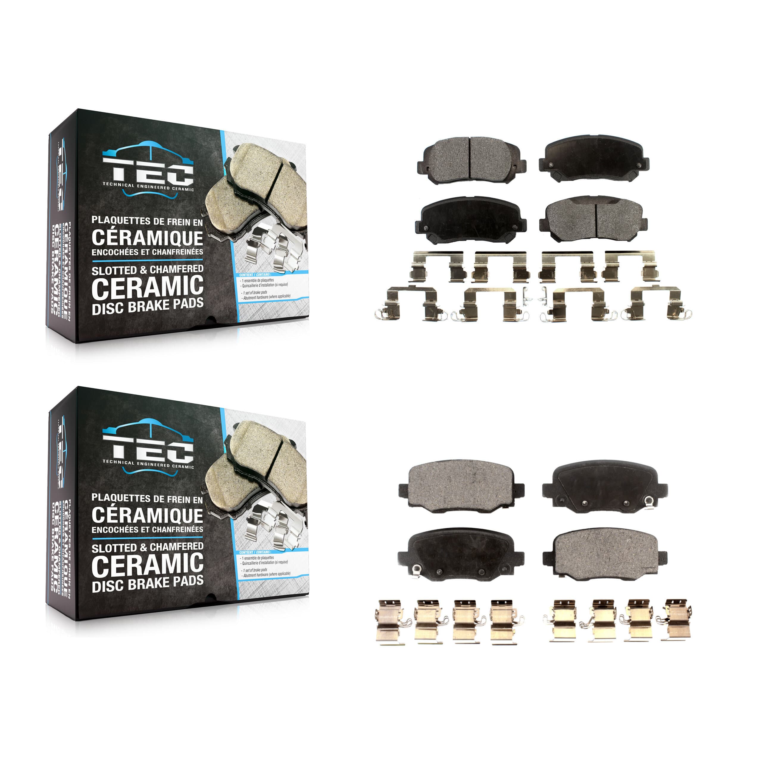 TEC - KTC-100587 - Front and Rear Disc Brake Pad Kits image 1