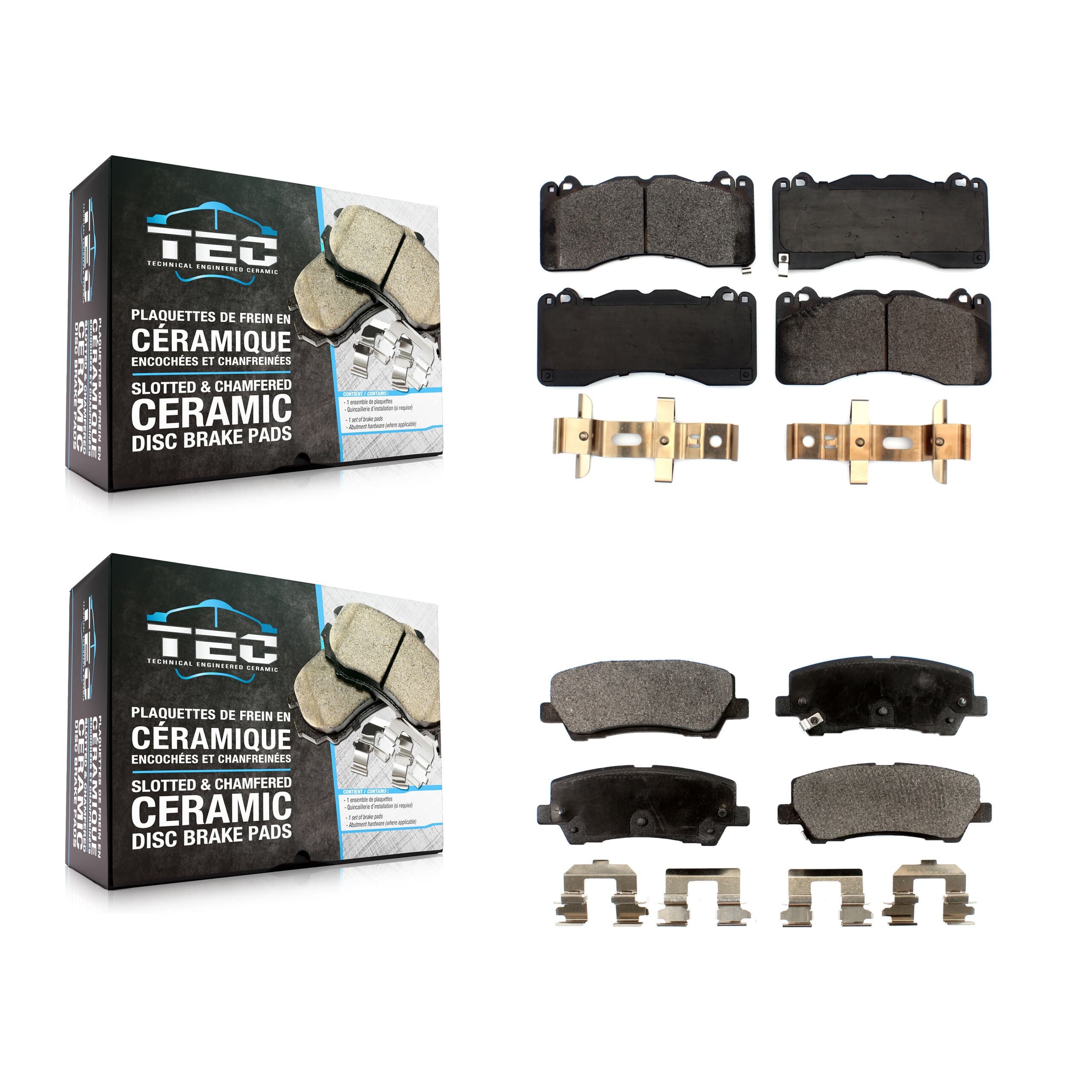 TEC - KTC-100592 - Front and Rear Disc Brake Pad Kits image 1