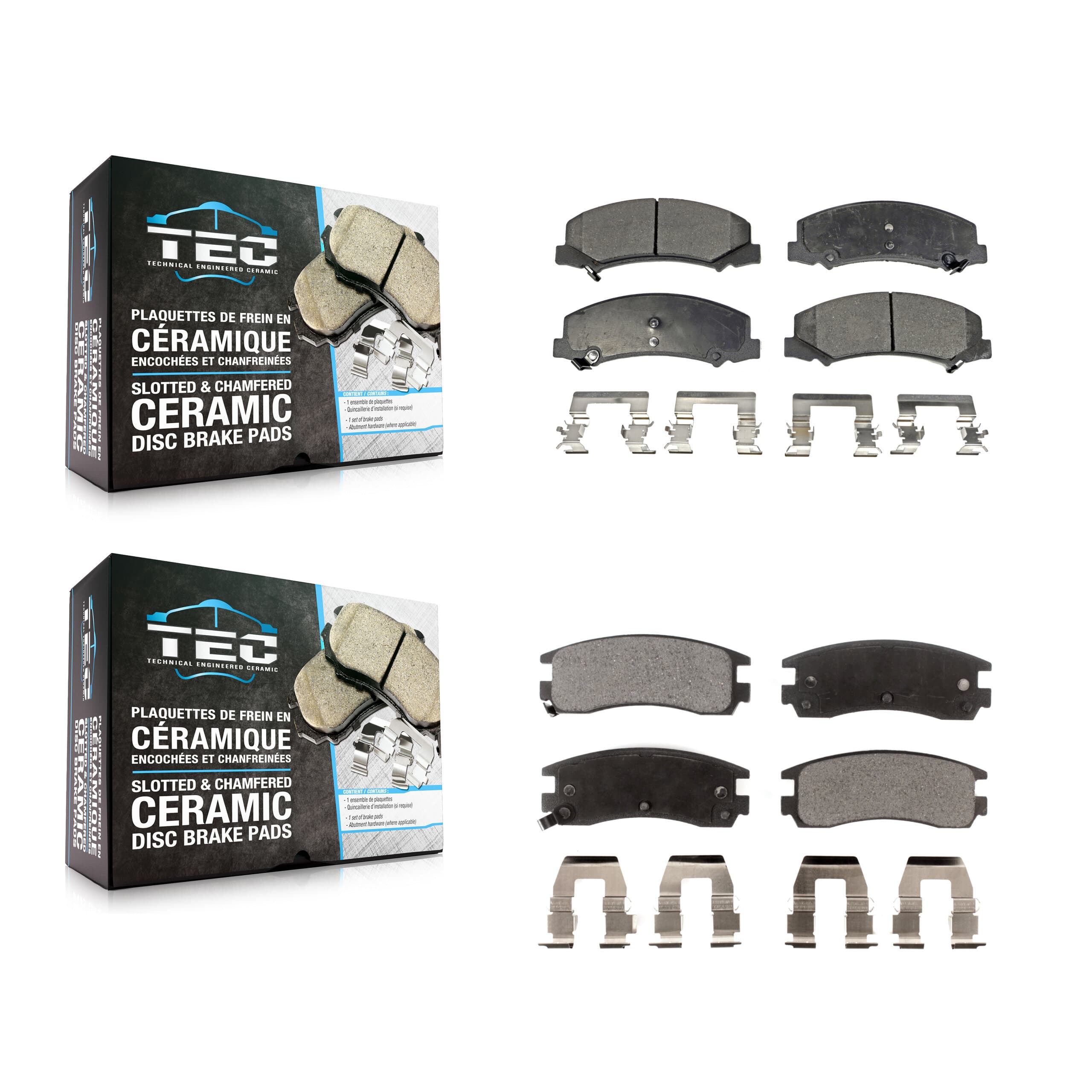 TEC - KTC-100605 - Front and Rear Disc Brake Pad Kits image 1