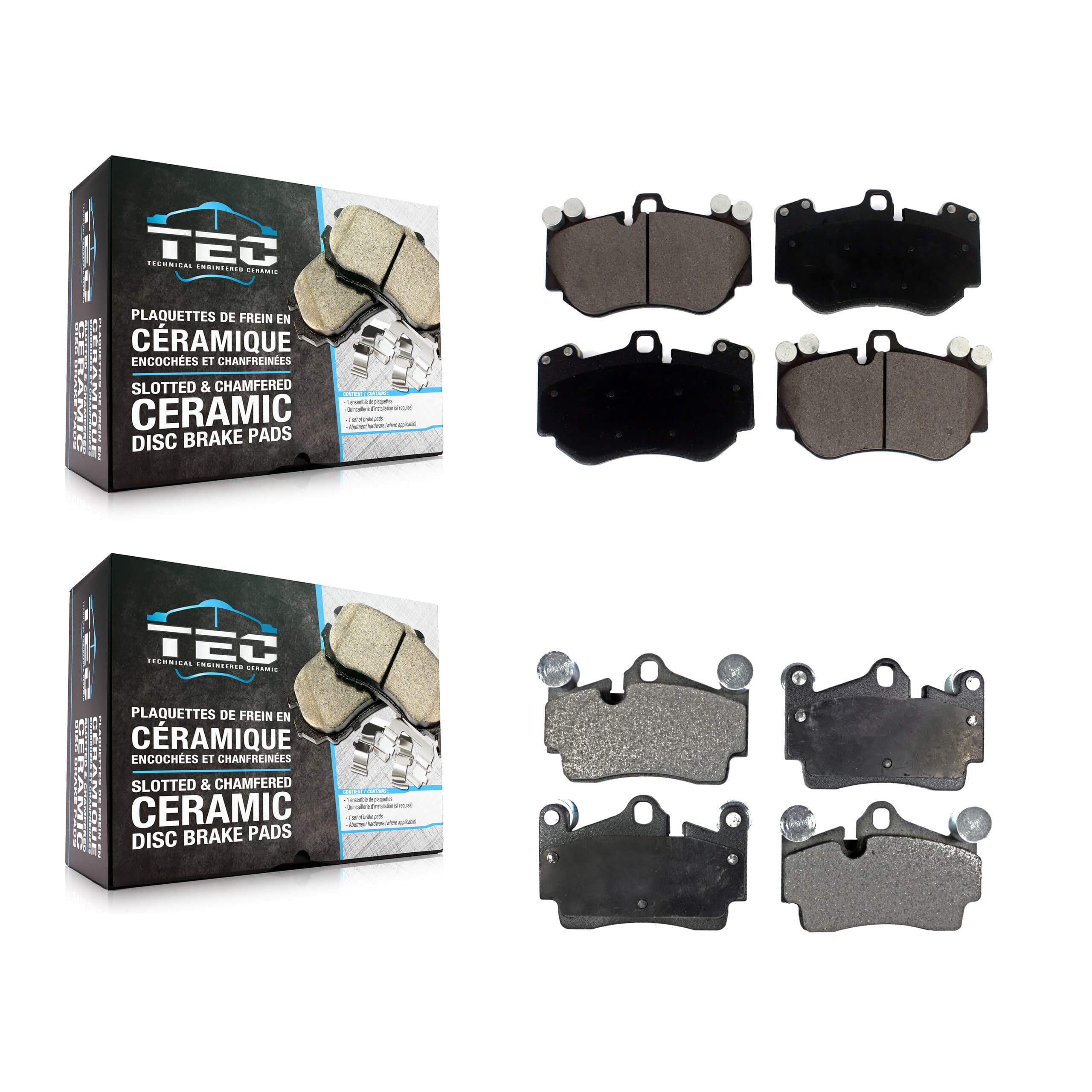 TEC - KTC-100608 - Front and Rear Disc Brake Pad Kits image 1