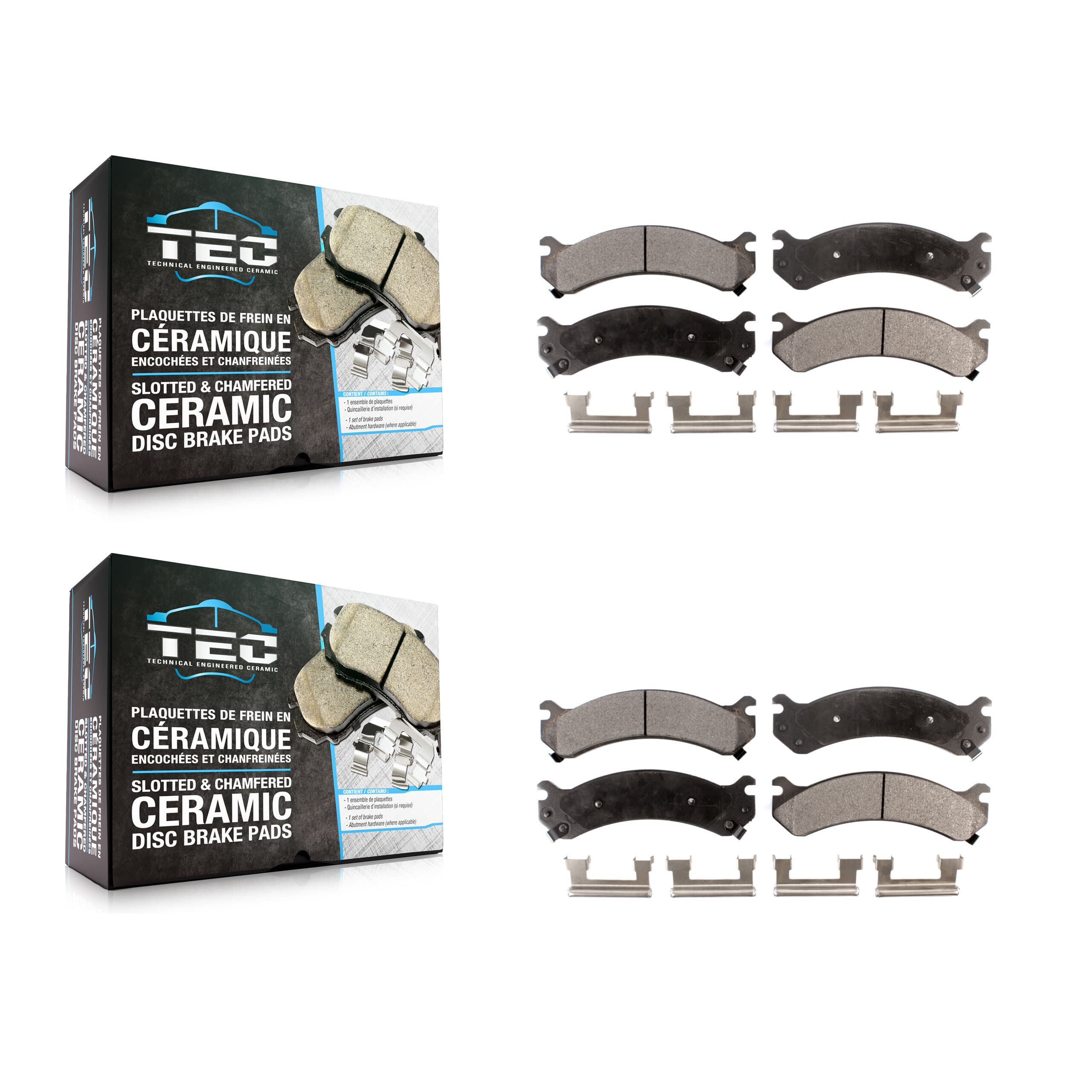 TEC - KTC-100620 - Front and Rear Disc Brake Pad Kits image 1