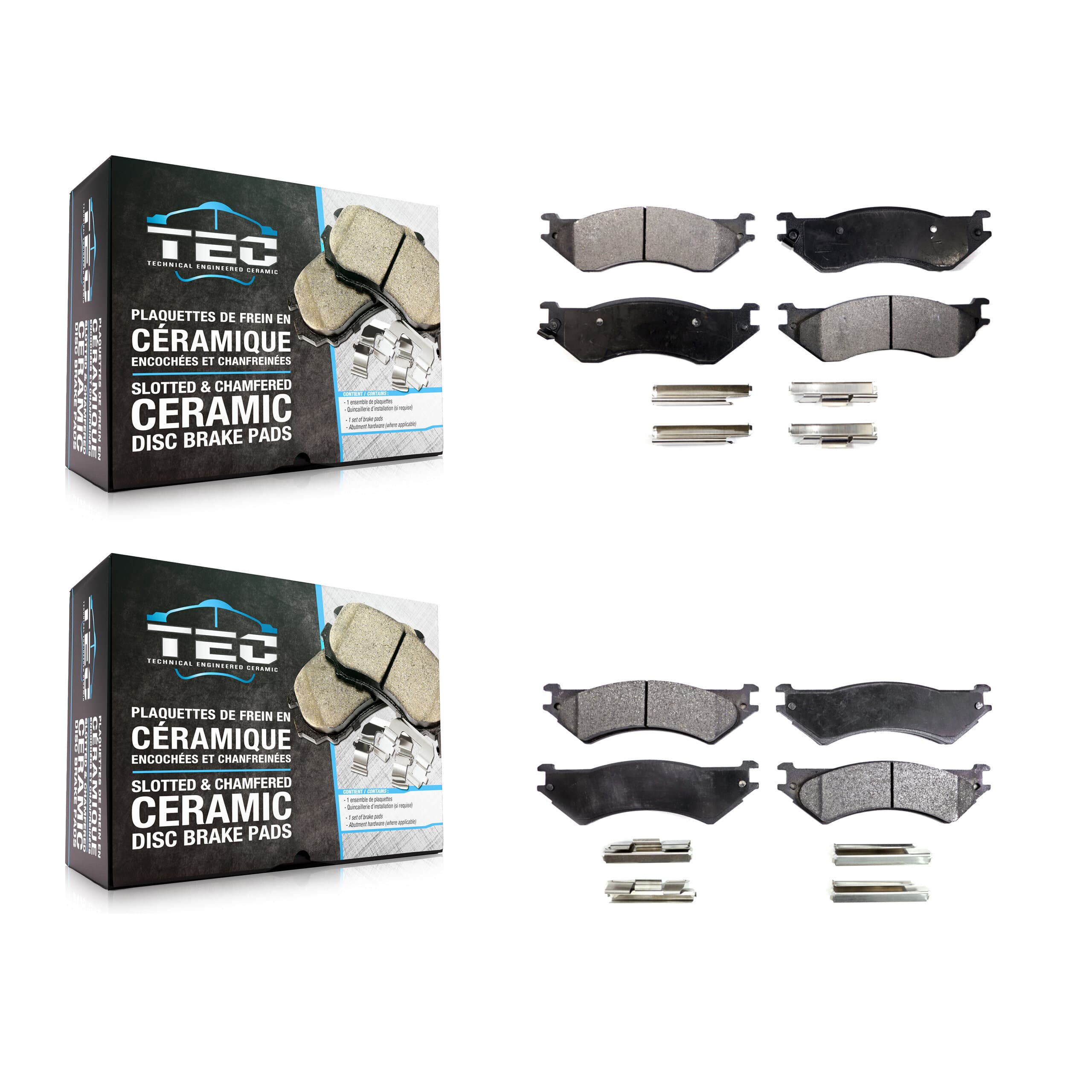 TEC - KTC-100750 - Front and Rear Disc Brake Pad Kits image 1