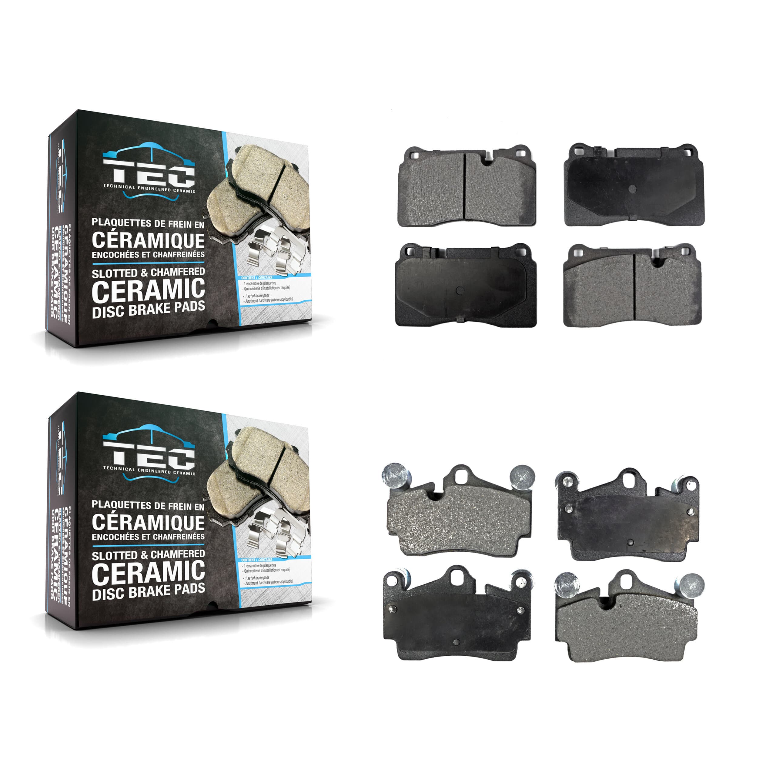 TEC - KTC-100781 - Front and Rear Disc Brake Pad Kits image 1