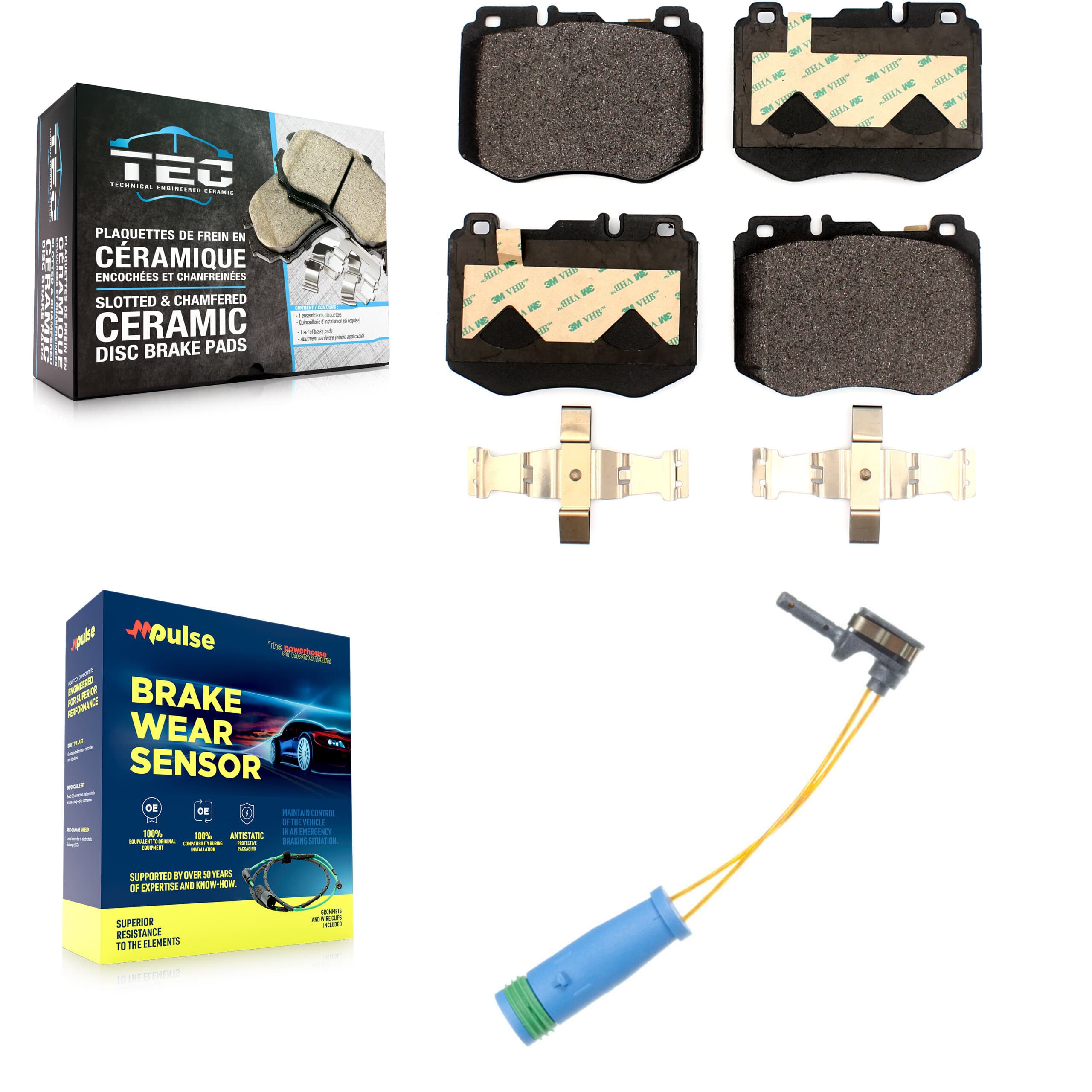 TEC - KTW-100001 - Front Disc Brake Pad Kits image 1