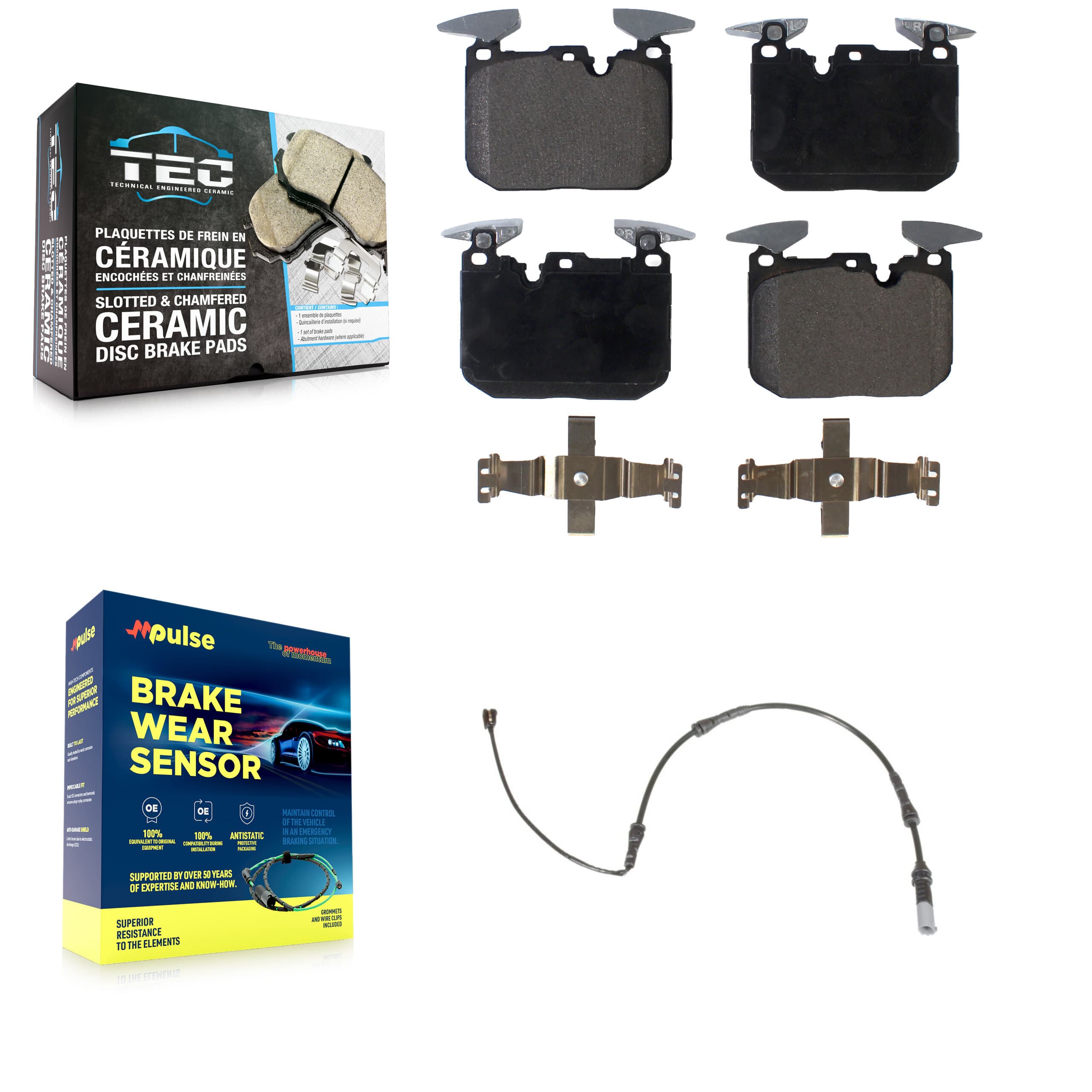 TEC - KTW-100007 - Front Disc Brake Pad Kits image 1