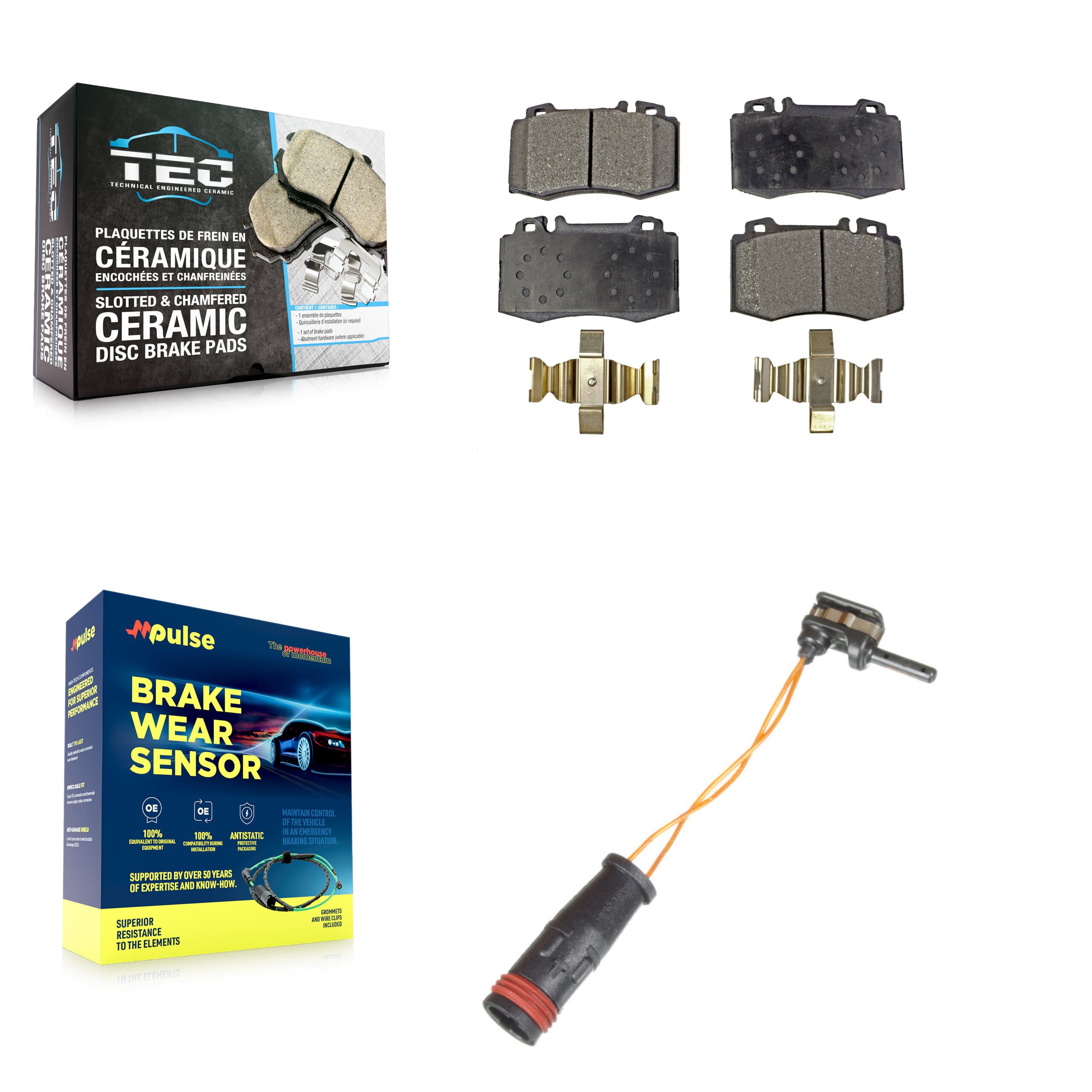 TEC - KTW-100011 - Front Disc Brake Pad Kits image 1
