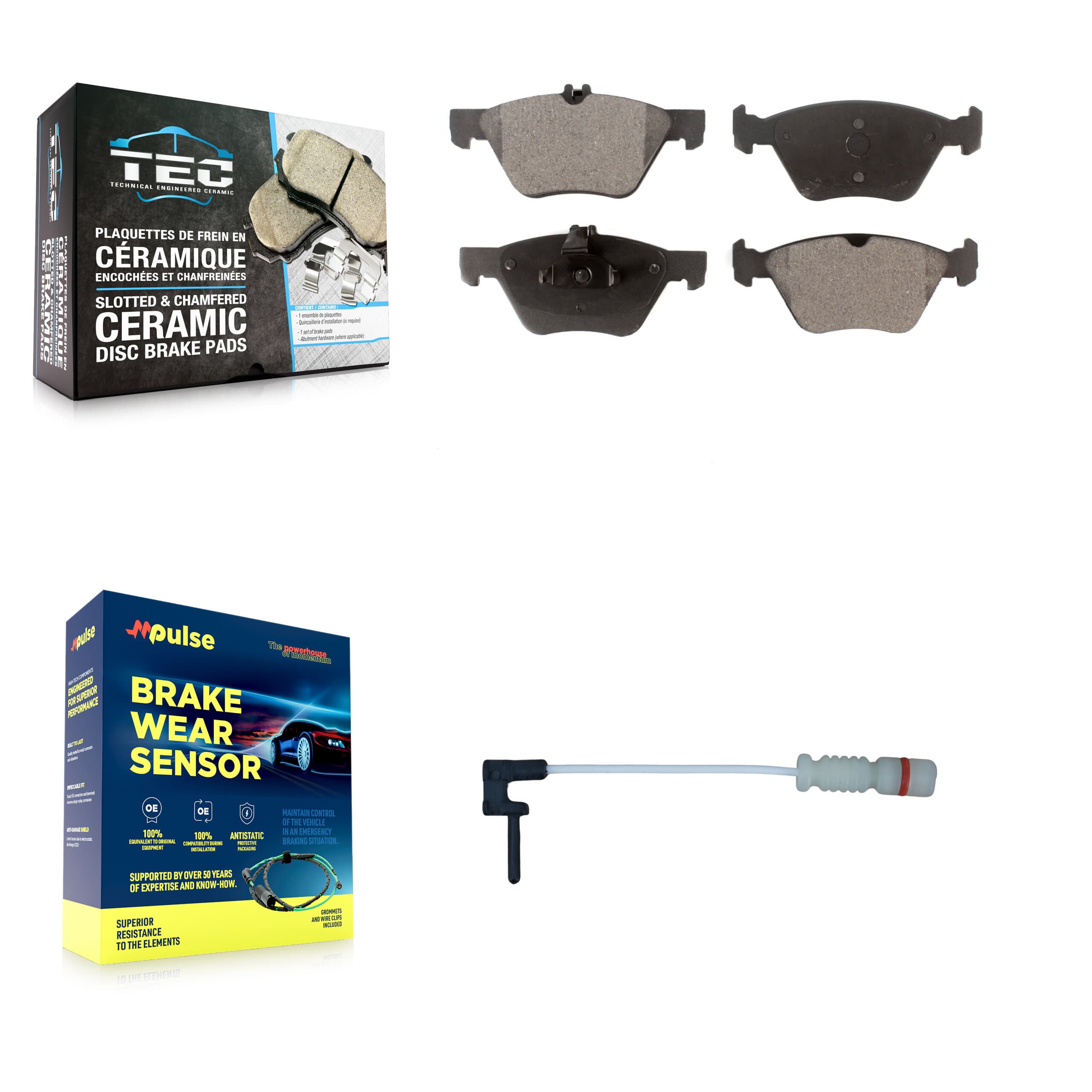 TEC - KTW-100014 - Front Disc Brake Pad Kits image 1