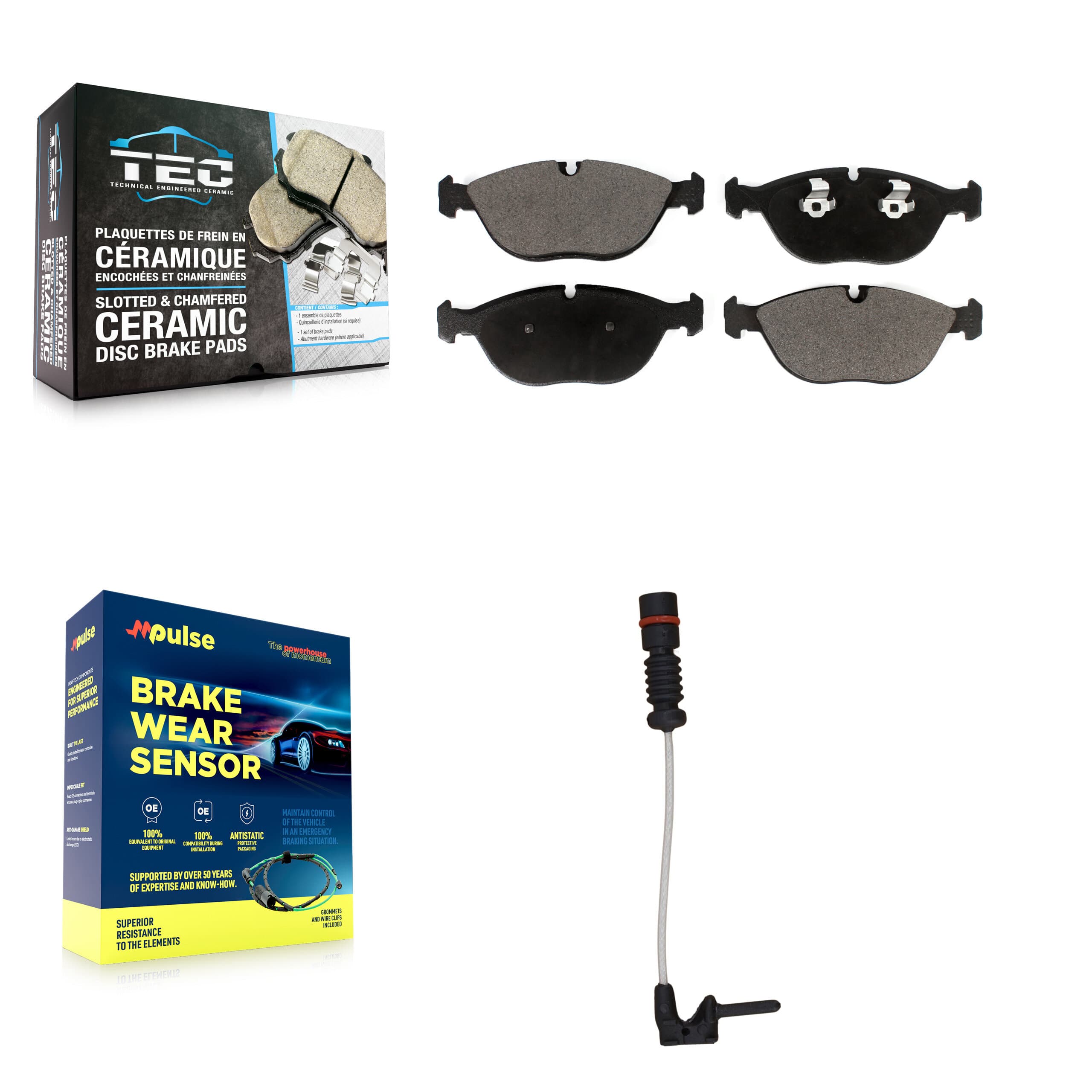 TEC - KTW-100020 - Front Disc Brake Pad Kits image 1