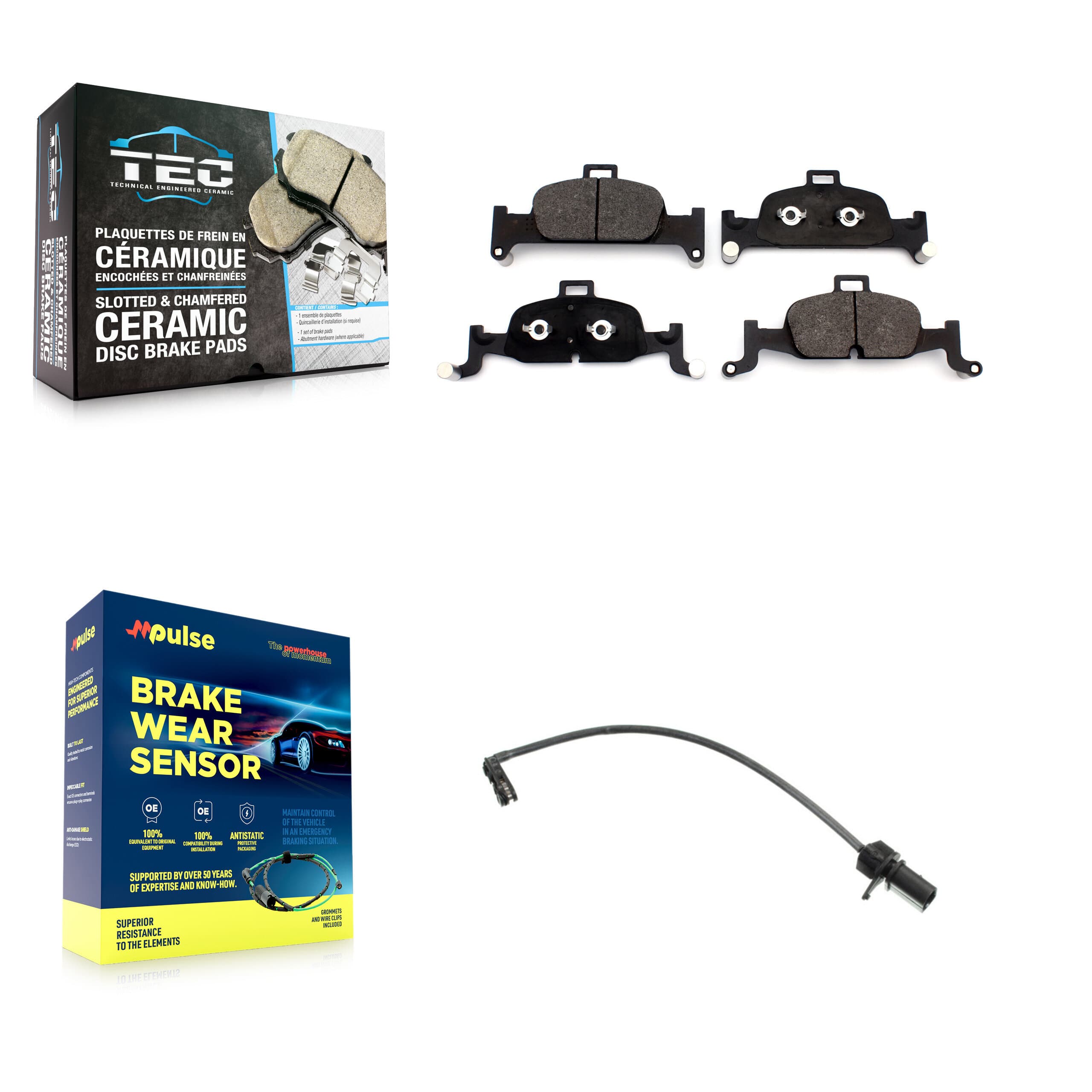 TEC - KTW-100022 - Front Disc Brake Pad Kits image 1