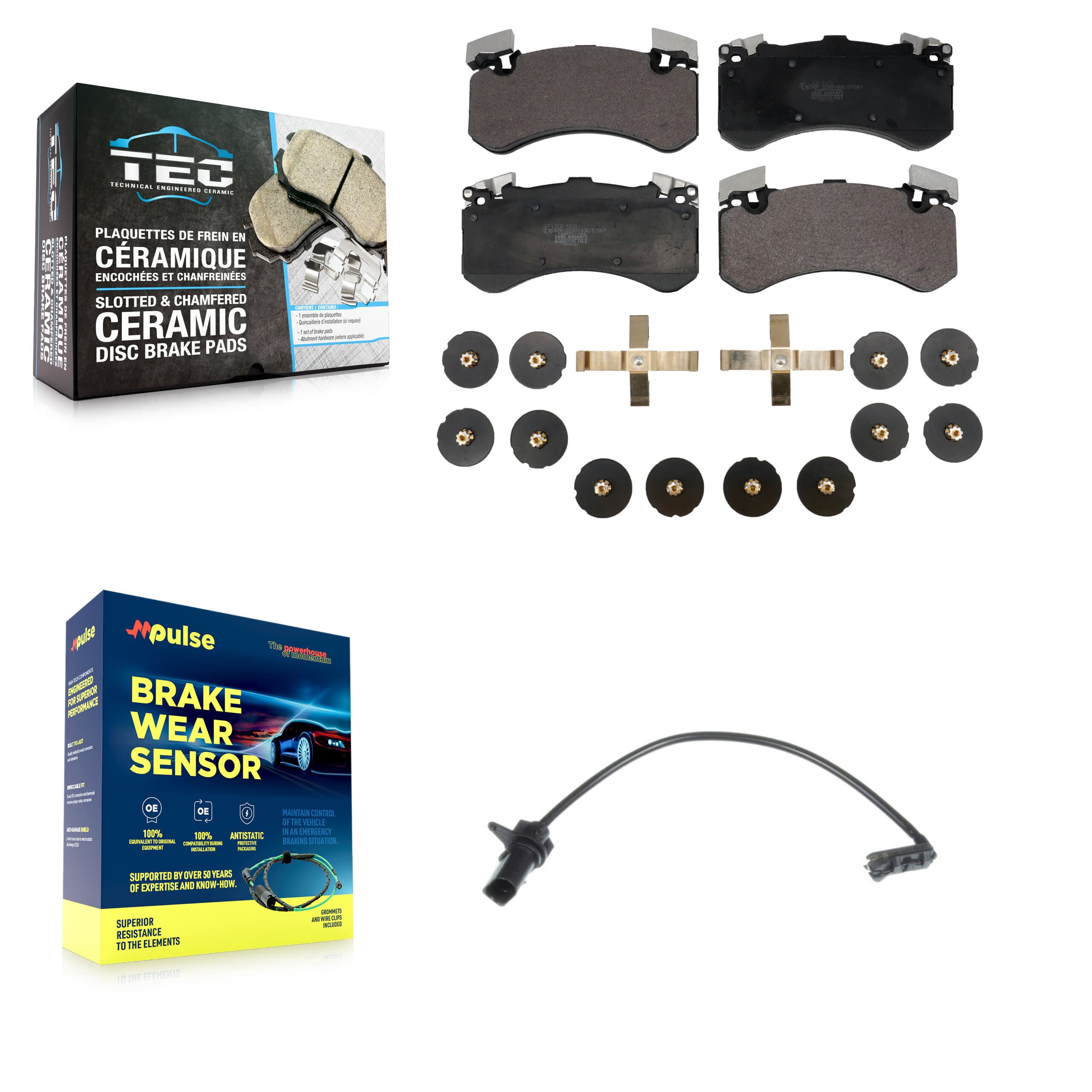 TEC - KTW-100024 - Front Disc Brake Pad Kits image 1