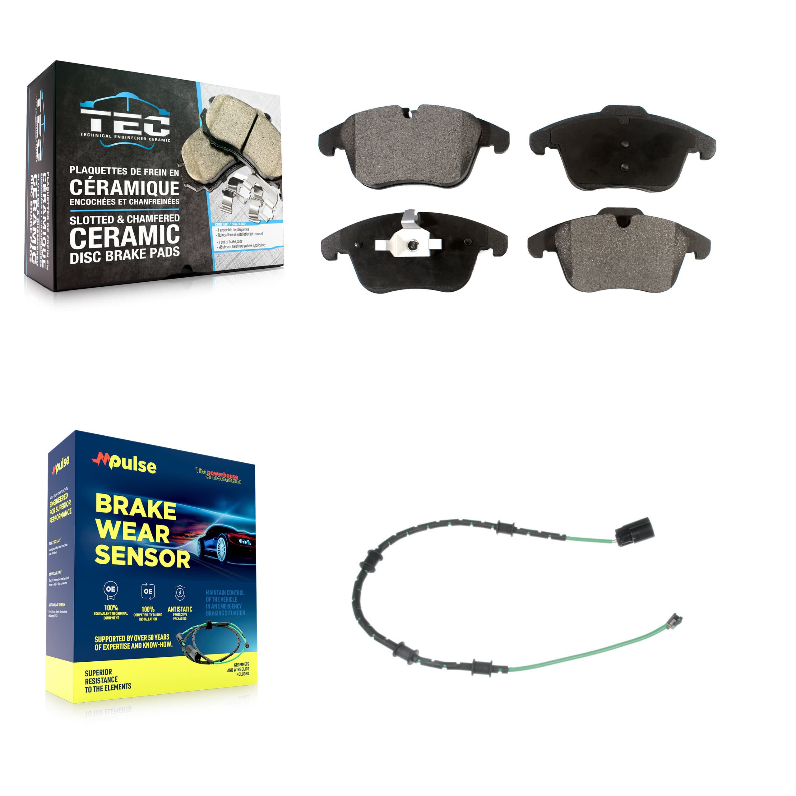 TEC - KTW-100028 - Front Disc Brake Pad Kits image 1