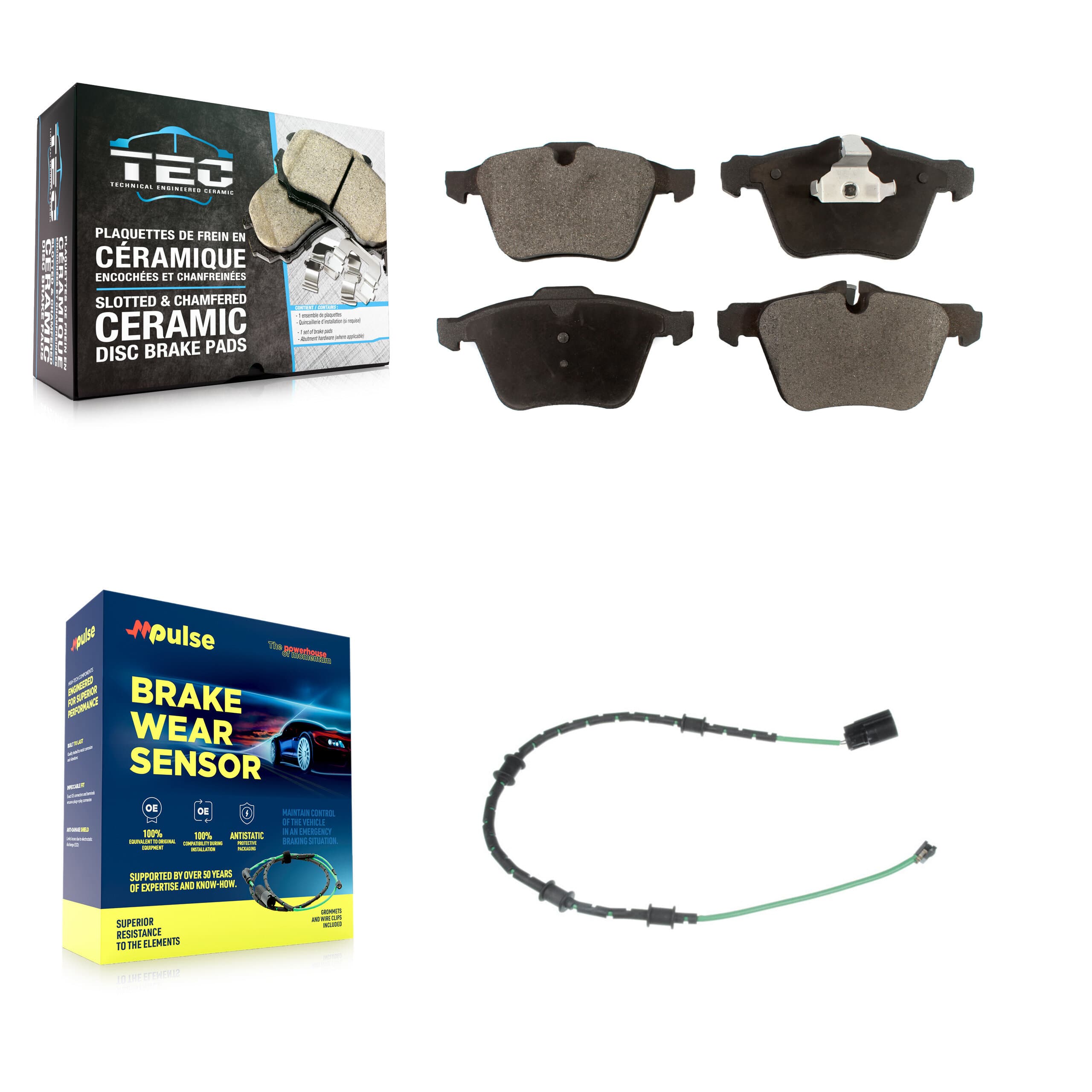 TEC - KTW-100029 - Front Disc Brake Pad Kits image 1